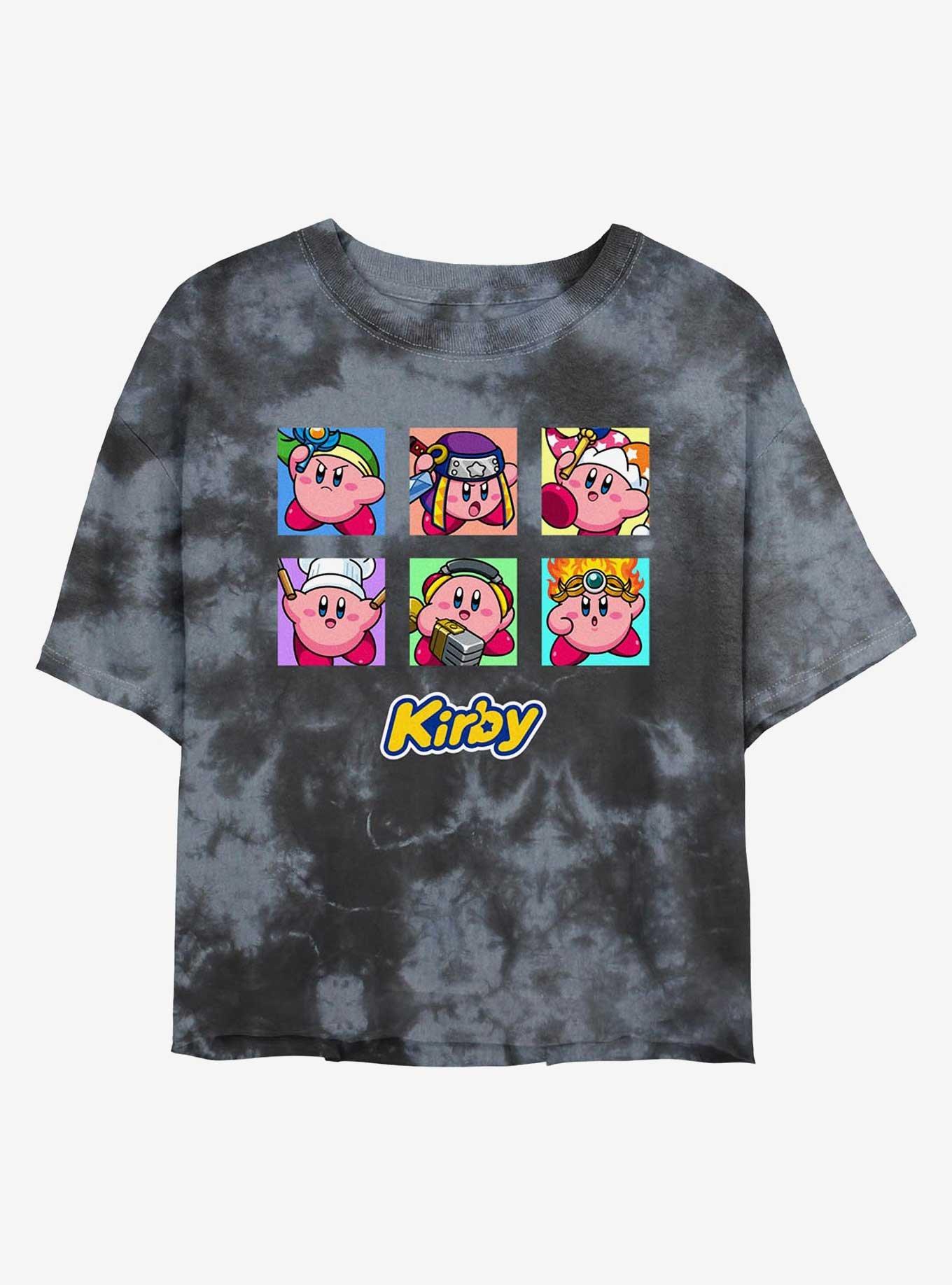 Nintendo Costume Kirbys Girls Tie-Dye Crop T-Shirt, , hi-res