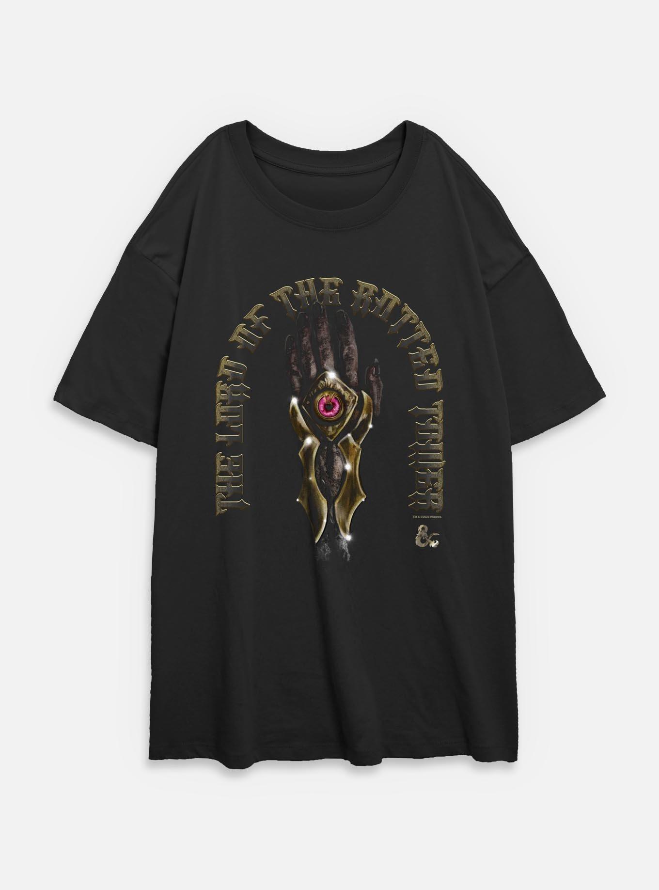 Dungeons & Dragons Hand Of Damned Womens Oversized T-Shirt, BLACK, hi-res