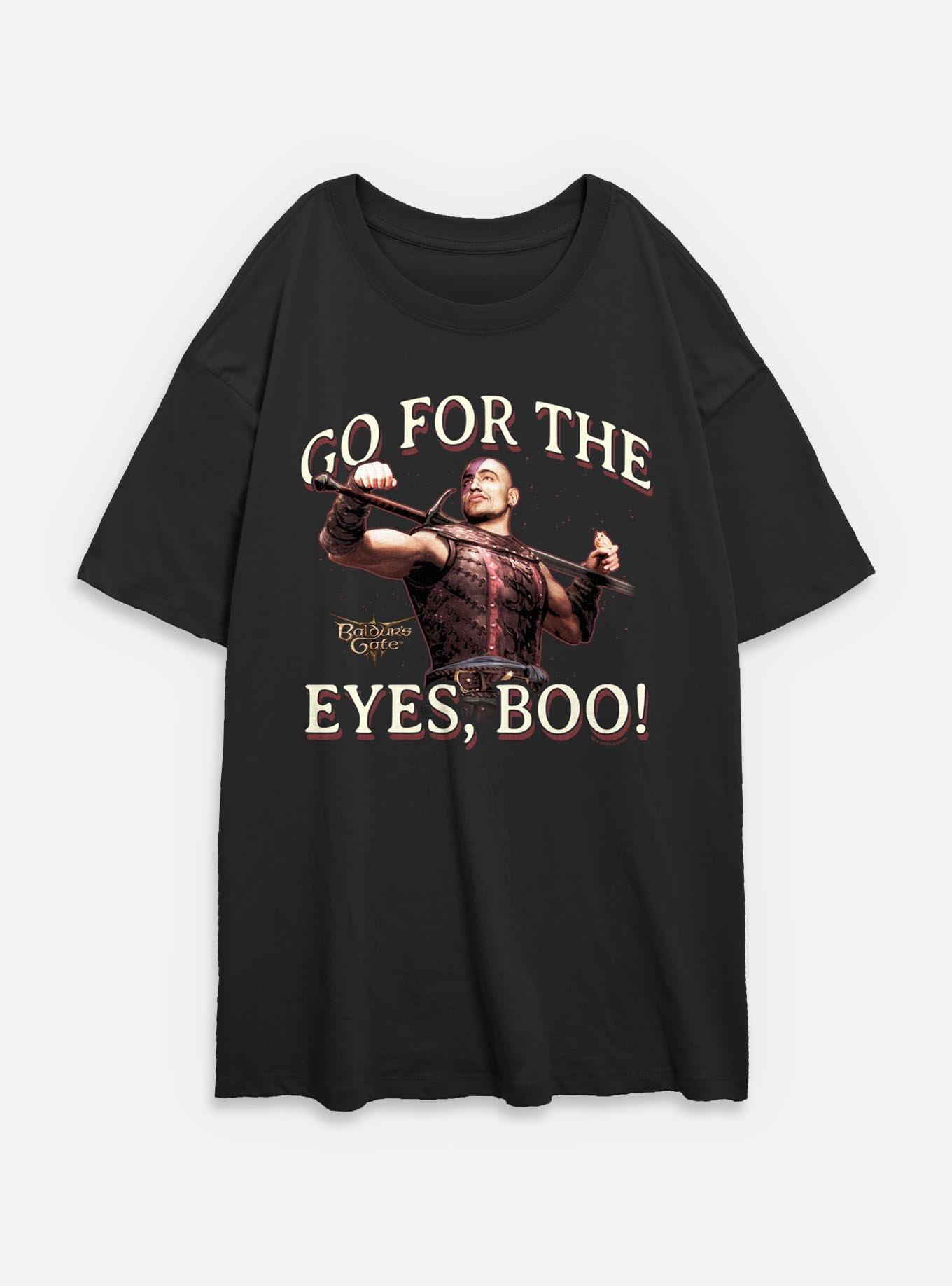 Dungeons & Dragons Go For The Eyes Womens Oversized T-Shirt, BLACK, hi-res