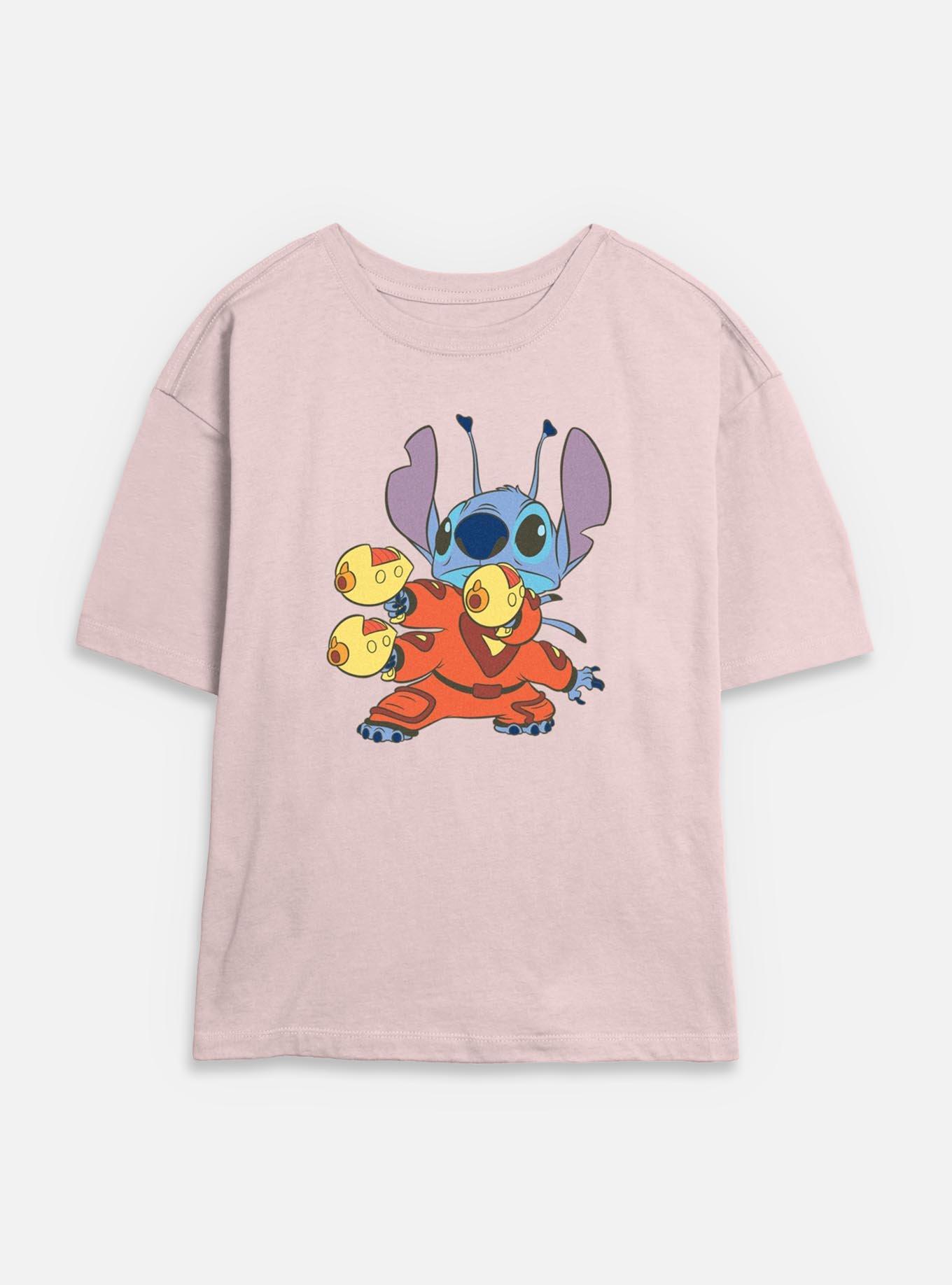 Disney Lilo & Stitch Blasters Womens Skimmer T-Shirt, BLUSH, hi-res