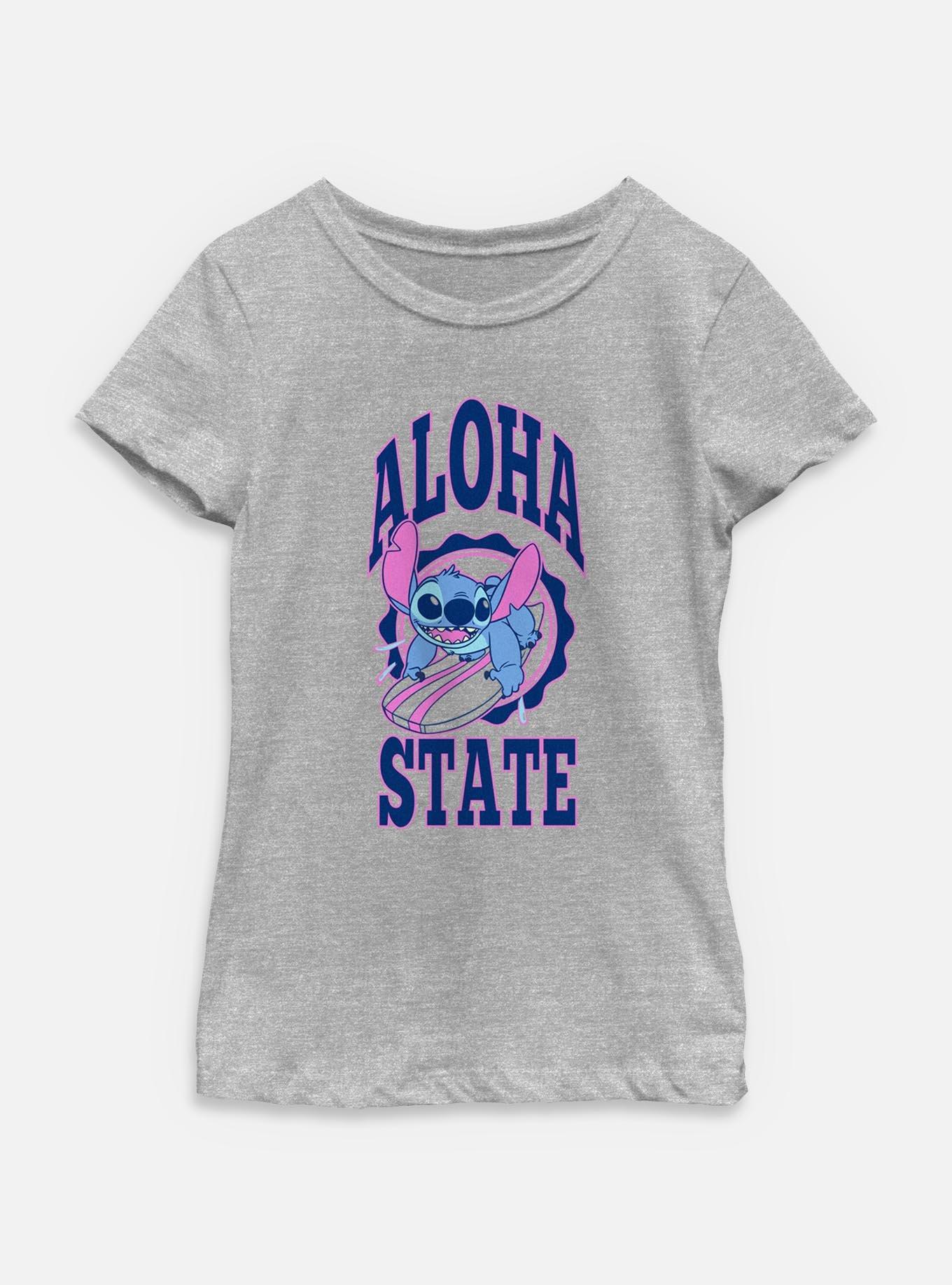 Disney Lilo & Stitch Aloha State Surf Youth Girls T-Shirt, , hi-res