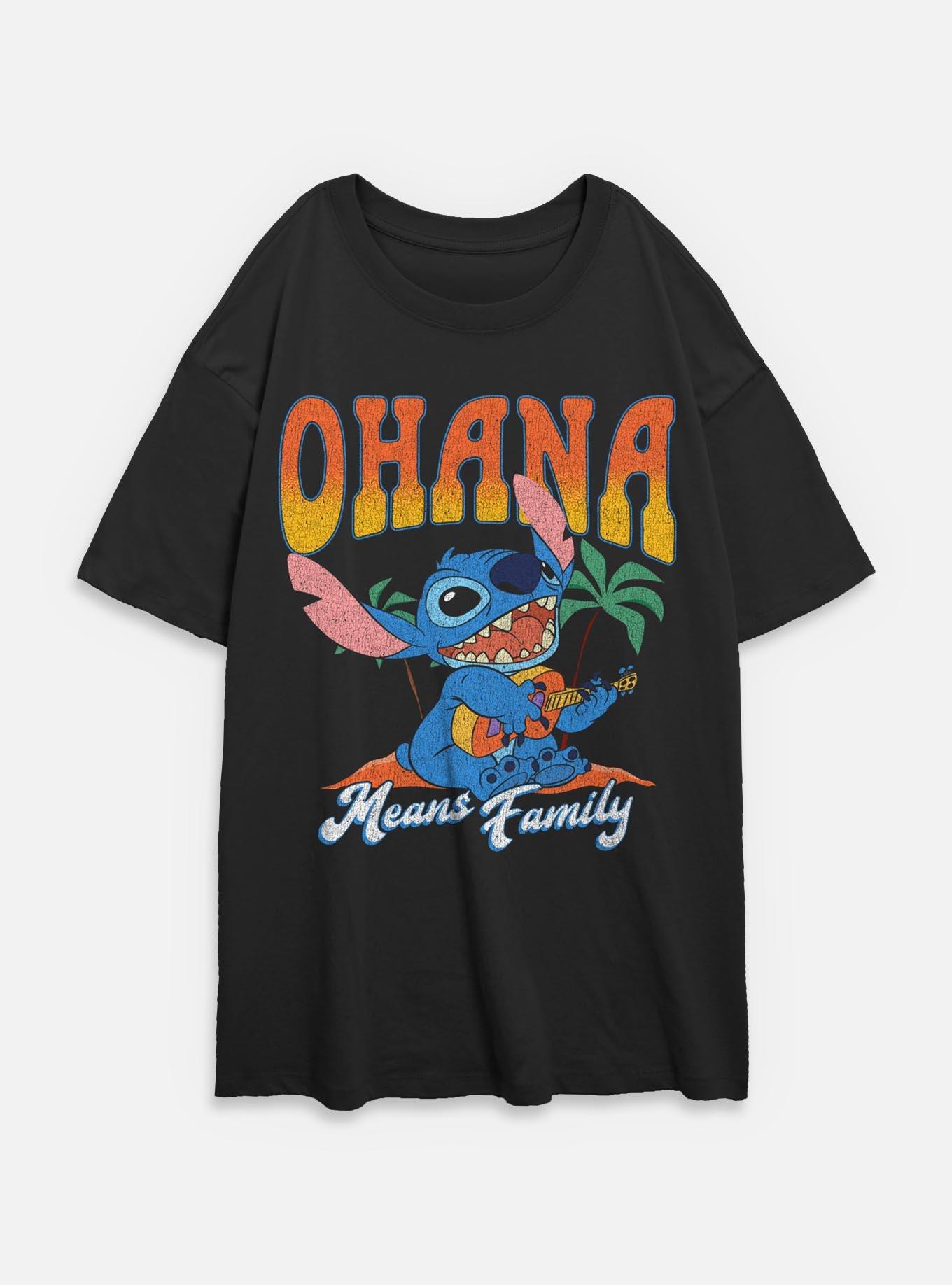 Disney Lilo & Stitch Ohana Womens Oversized T-Shirt, , hi-res