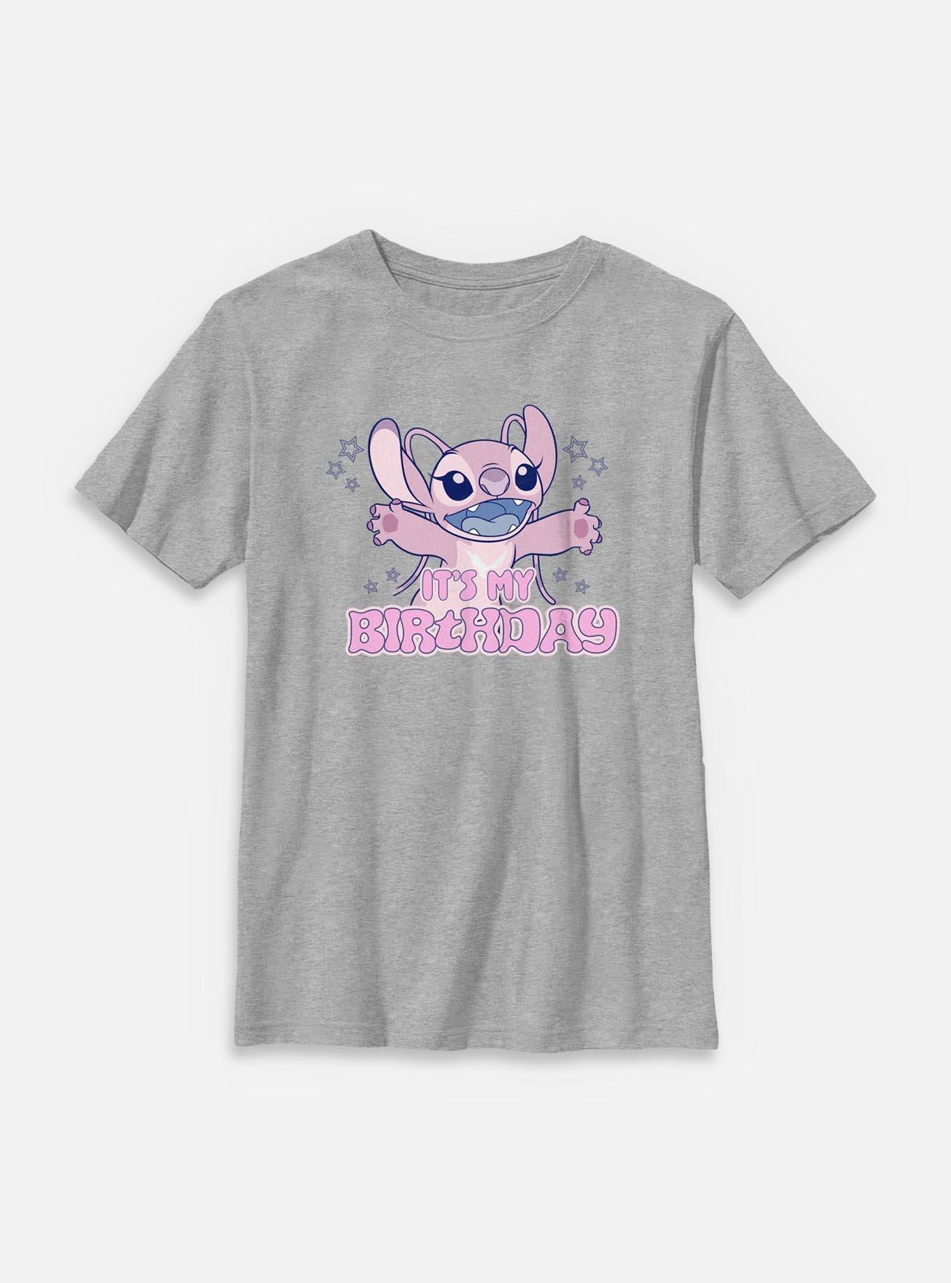 Disney Lilo & Stitch Angel It's My Birthday Youth T-Shirt, , hi-res