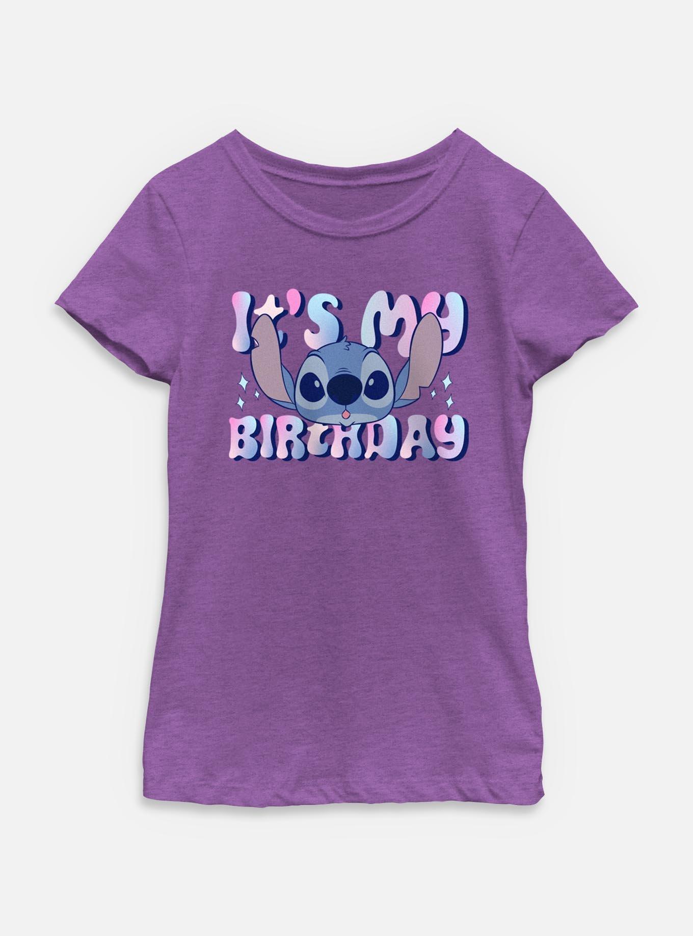 Disney Lilo & Stitch It's My Birthday Youth Girls T-Shirt, , hi-res
