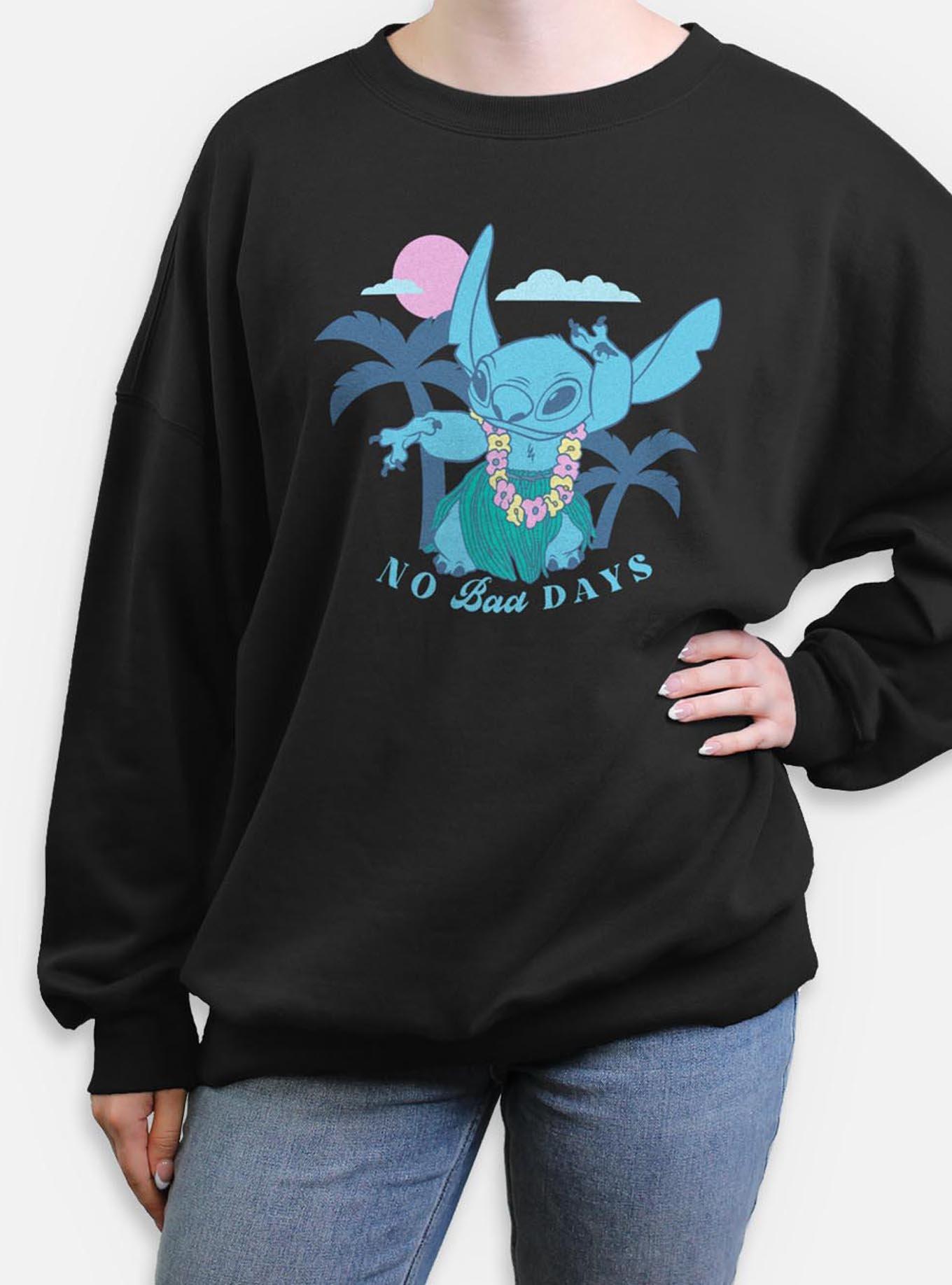 Disney Lilo & Stitch Tropical No Bad Days Womens Oversized Sweatshirt,New Products : American Fashion Style Bags On Sale