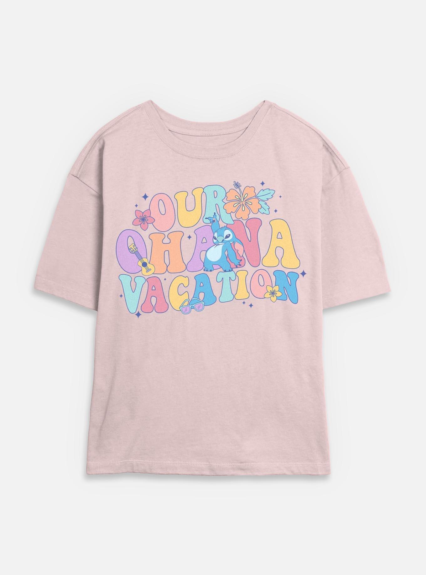 Disney Lilo & Stitch Ohana Vacation Womens Skimmer T-Shirt, , hi-res