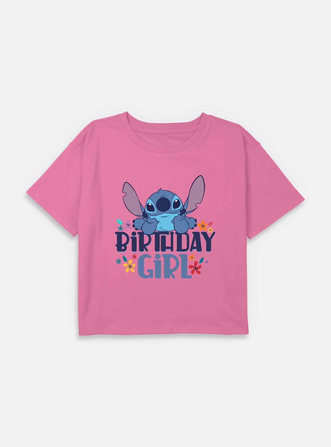 Disney Lilo & Stitch Birthday Girl Youth Girls Boxy T-Shirt, , hi-res
