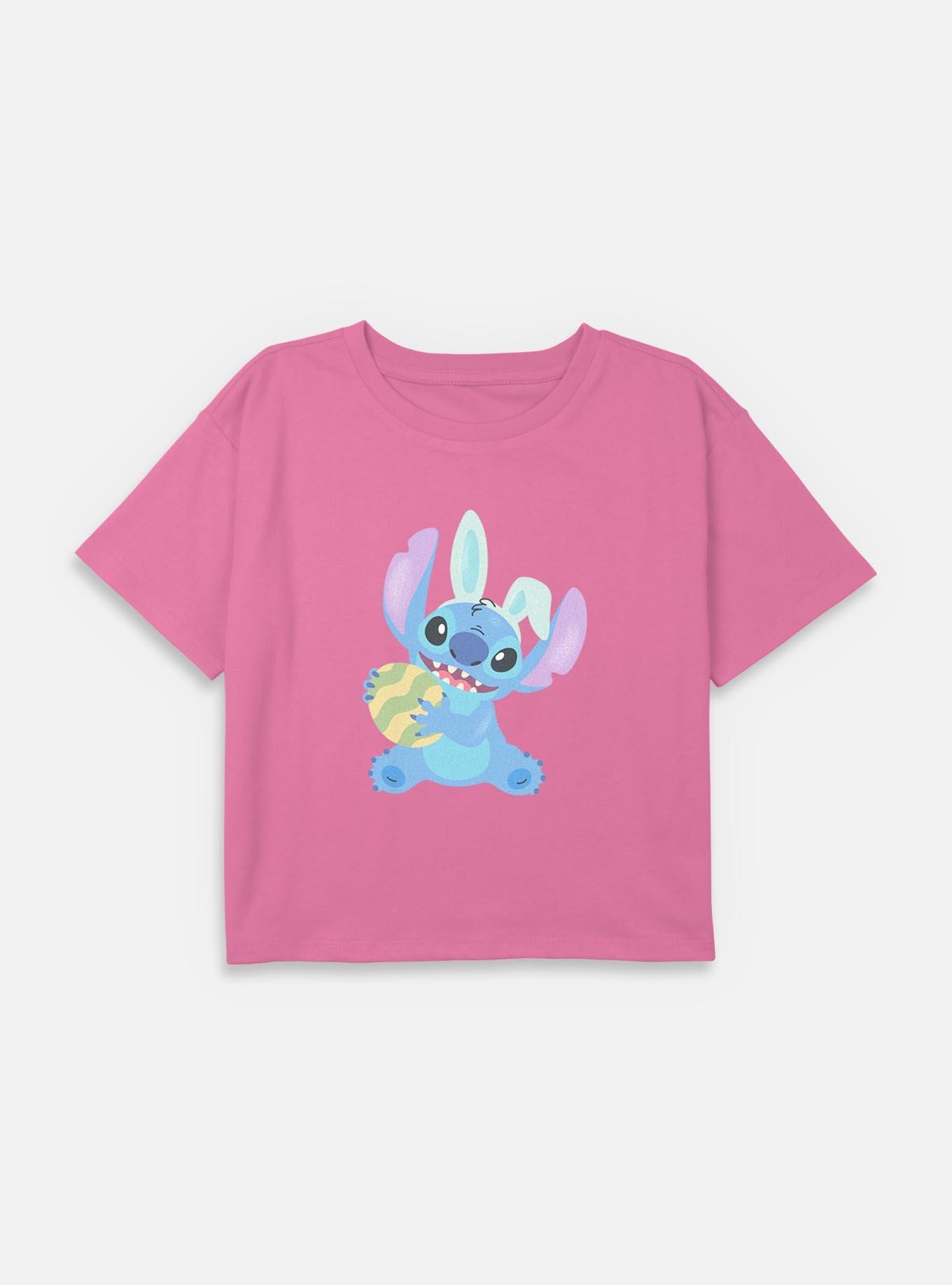 Disney Lilo & Stitch Easter Egg Stitch Youth Girls Boxy T-Shirt, , hi-res