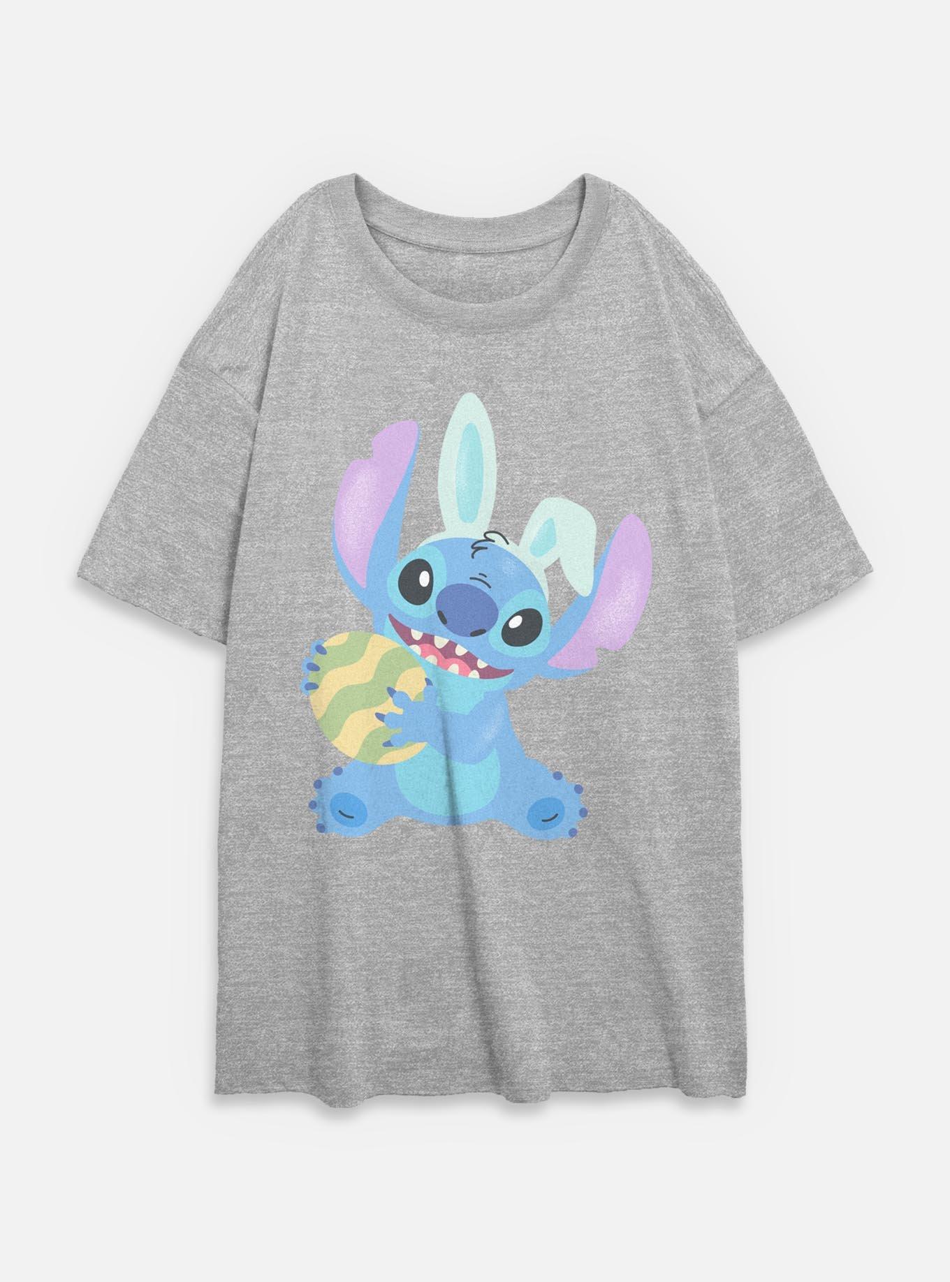 Disney Lilo & Stitch Easter Egg Stitch Womens Oversized T-Shirt, , hi-res