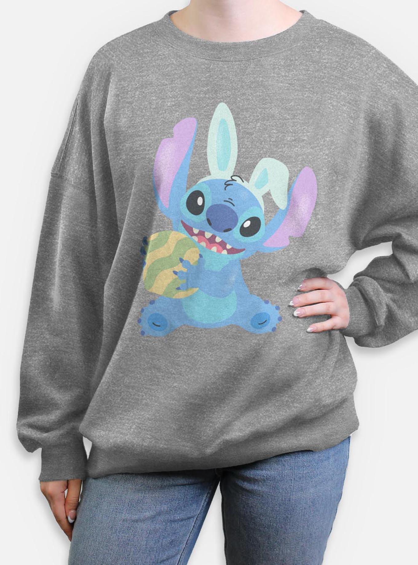 Disney Lilo & Stitch Easter Egg Stitch Womens Oversized Sweatshirt, , hi-res