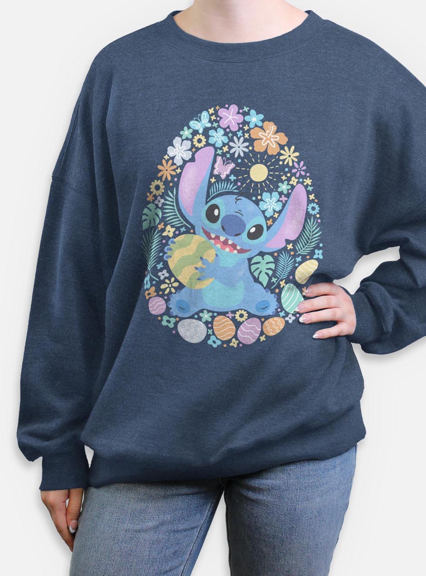 Disney Lilo & Stitch Easter Egg Hunt Womens Oversized Sweatshirt, , hi-res