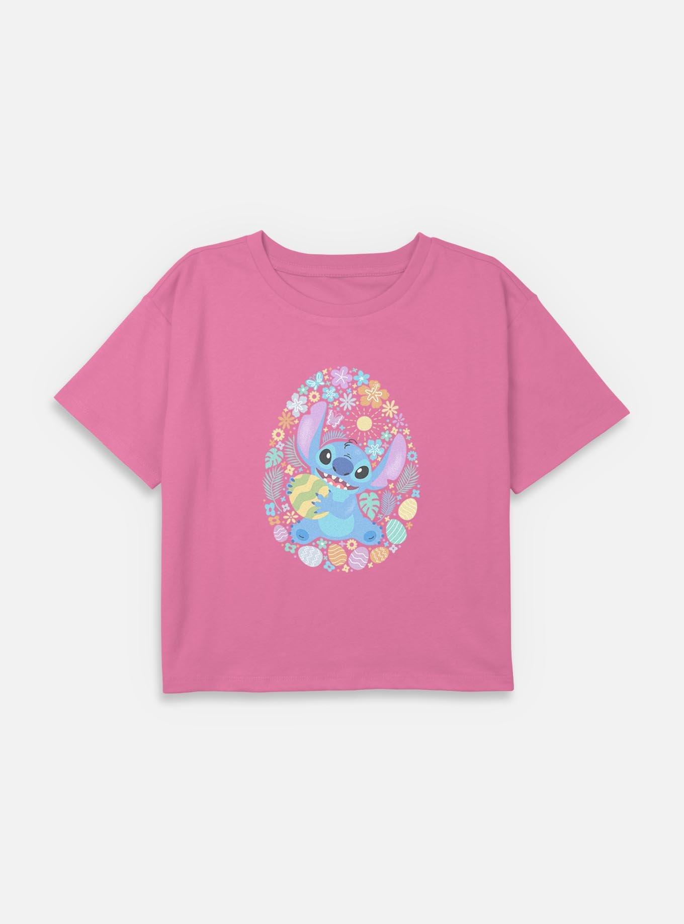 Disney Lilo & Stitch Easter Egg Hunt Youth Girls Boxy T-Shirt, , hi-res