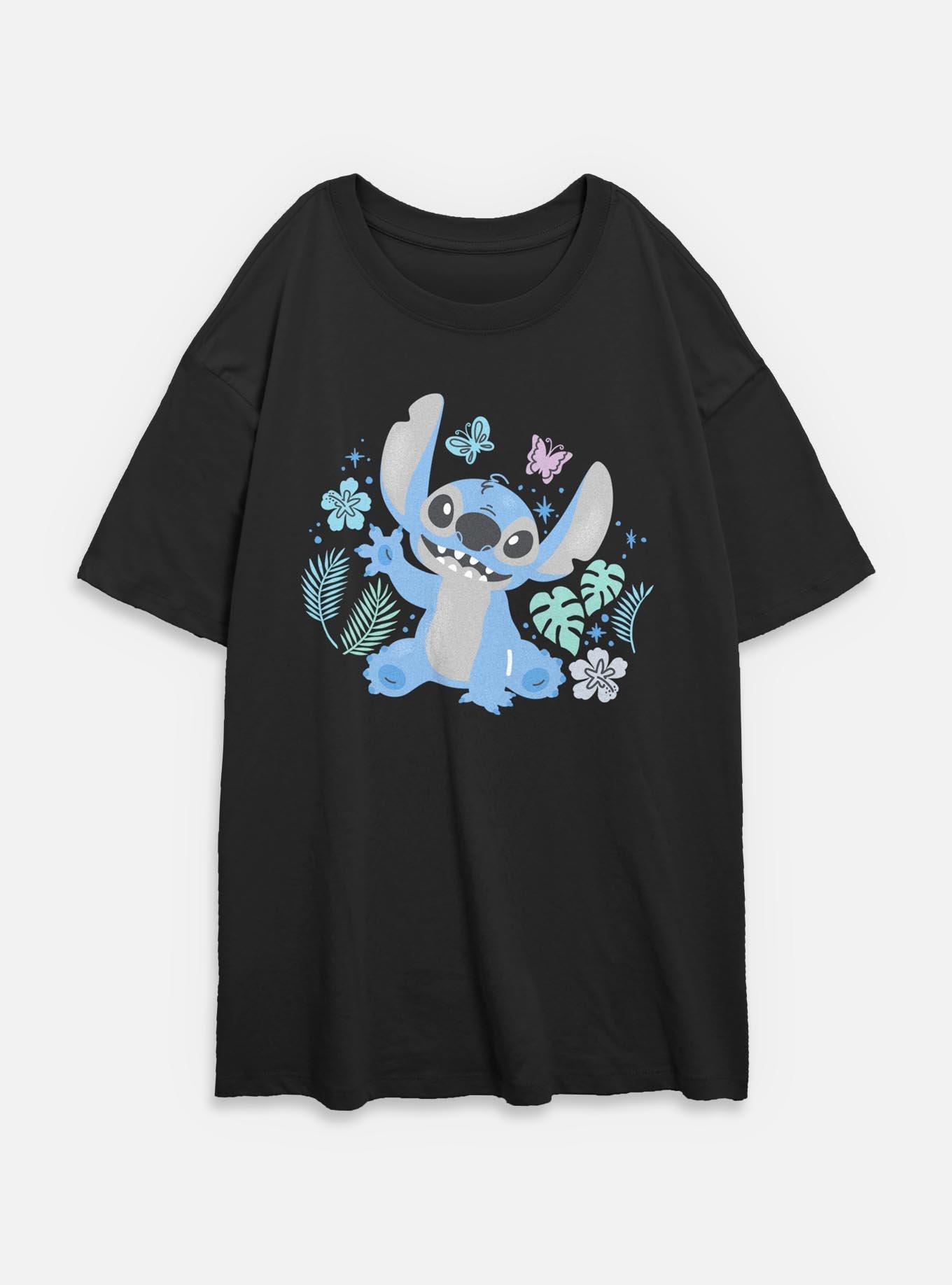 Disney Lilo & Stitch Spring Stitch Womens Oversized T-Shirt,New Products : American Fashion Style Bags On Sale