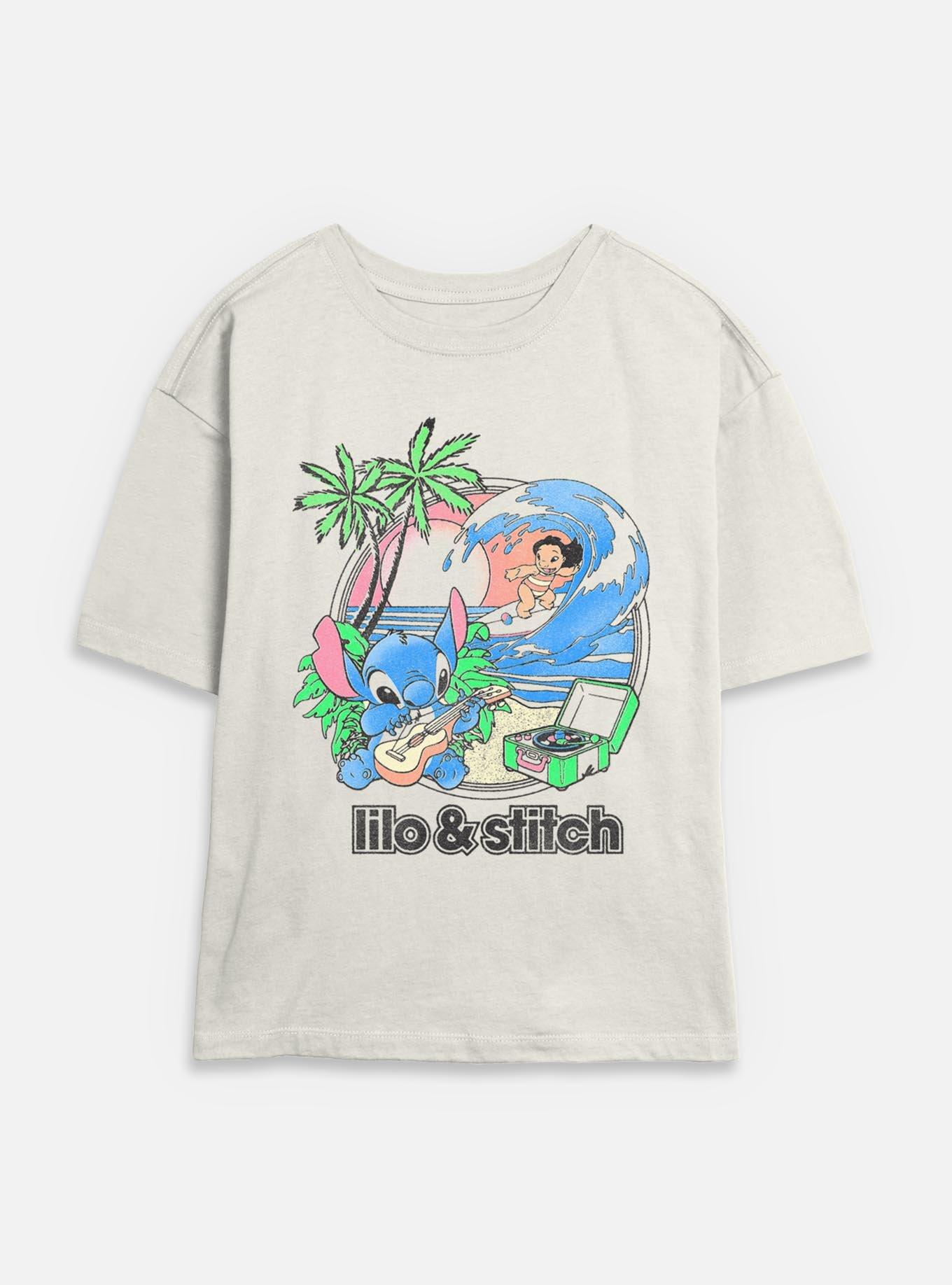 Disney Lilo & Stitch Beach Duo Womens Skimmer T-Shirt,New Products : American Fashion Style Bags On Sale