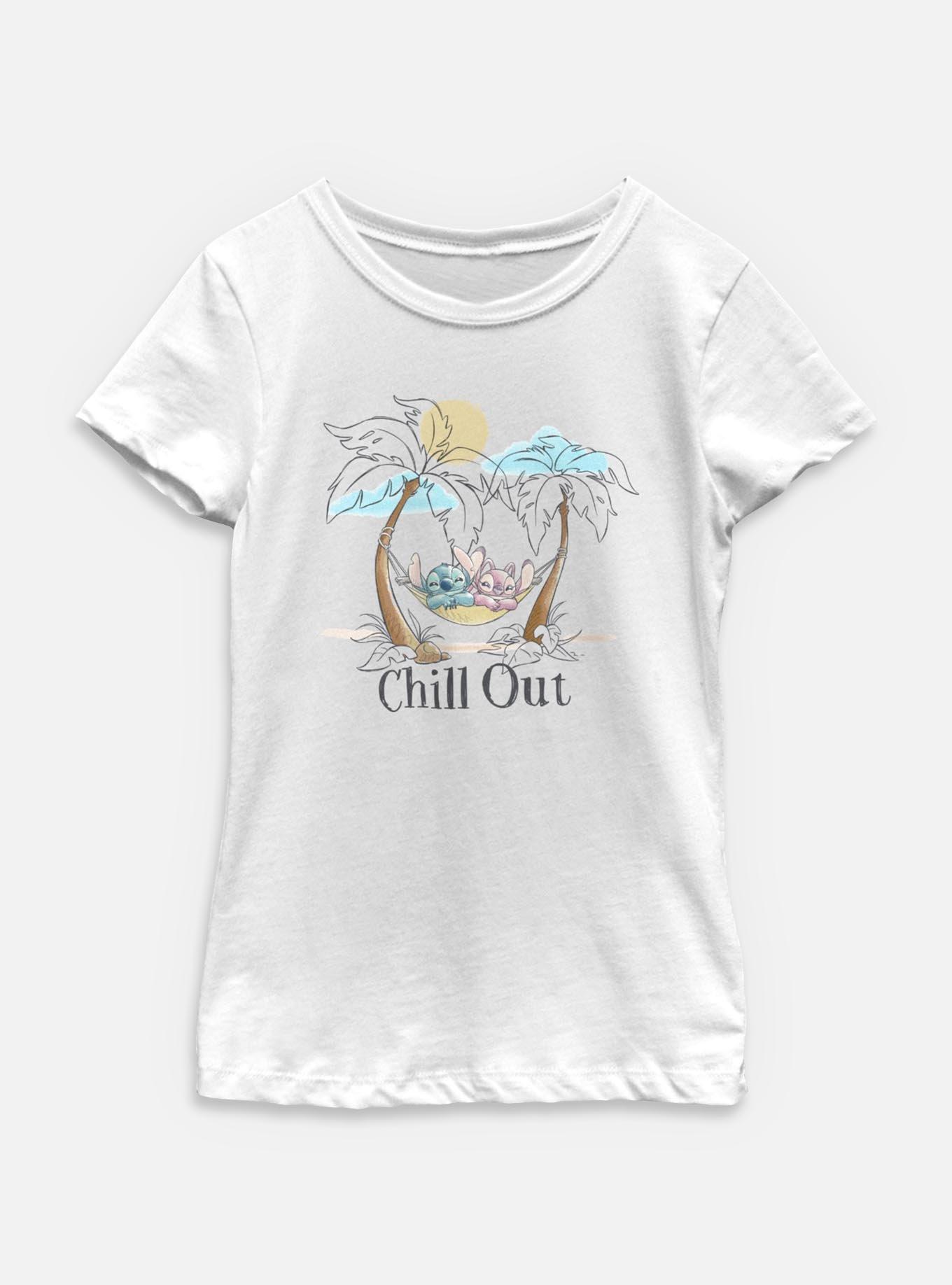 Disney Lilo & Stitch Chill Out Youth Girls T-Shirt, , hi-res