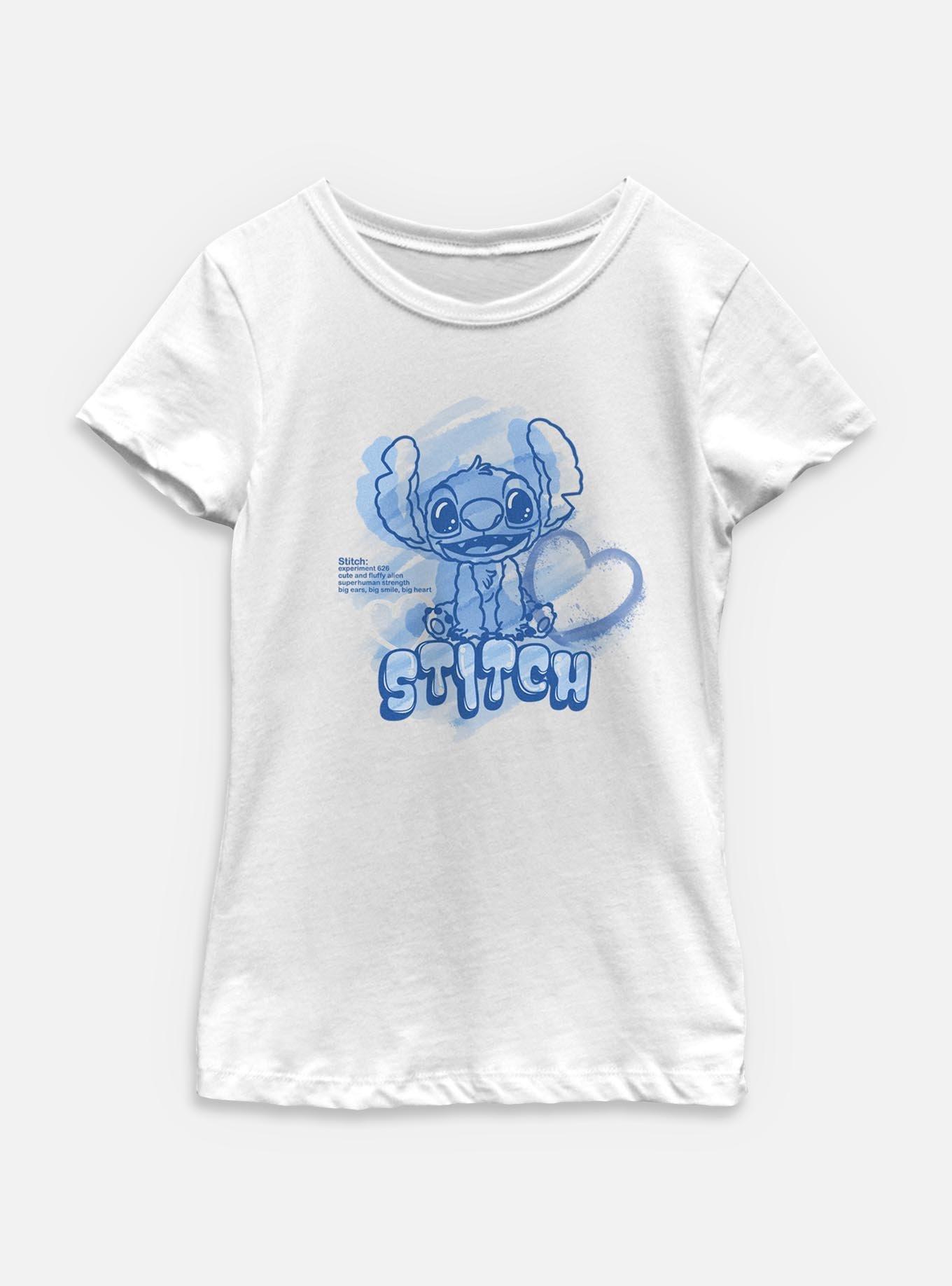 Disney Lilo & Stitch Cute And Fluffy Alien Youth Girls T-Shirt, , hi-res