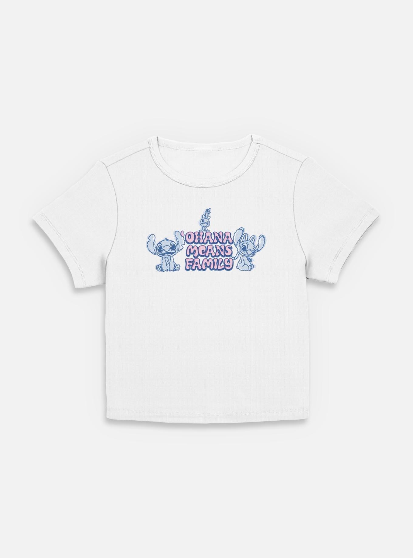 Disney Lilo & Stitch Ohana Means Family Womens Baby T-Shirt, EGRET, hi-res