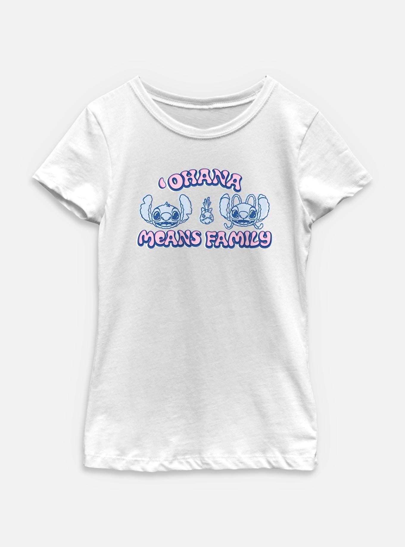 Disney Lilo & Stitch Ohana Means Family Youth Girls T-Shirt, , hi-res