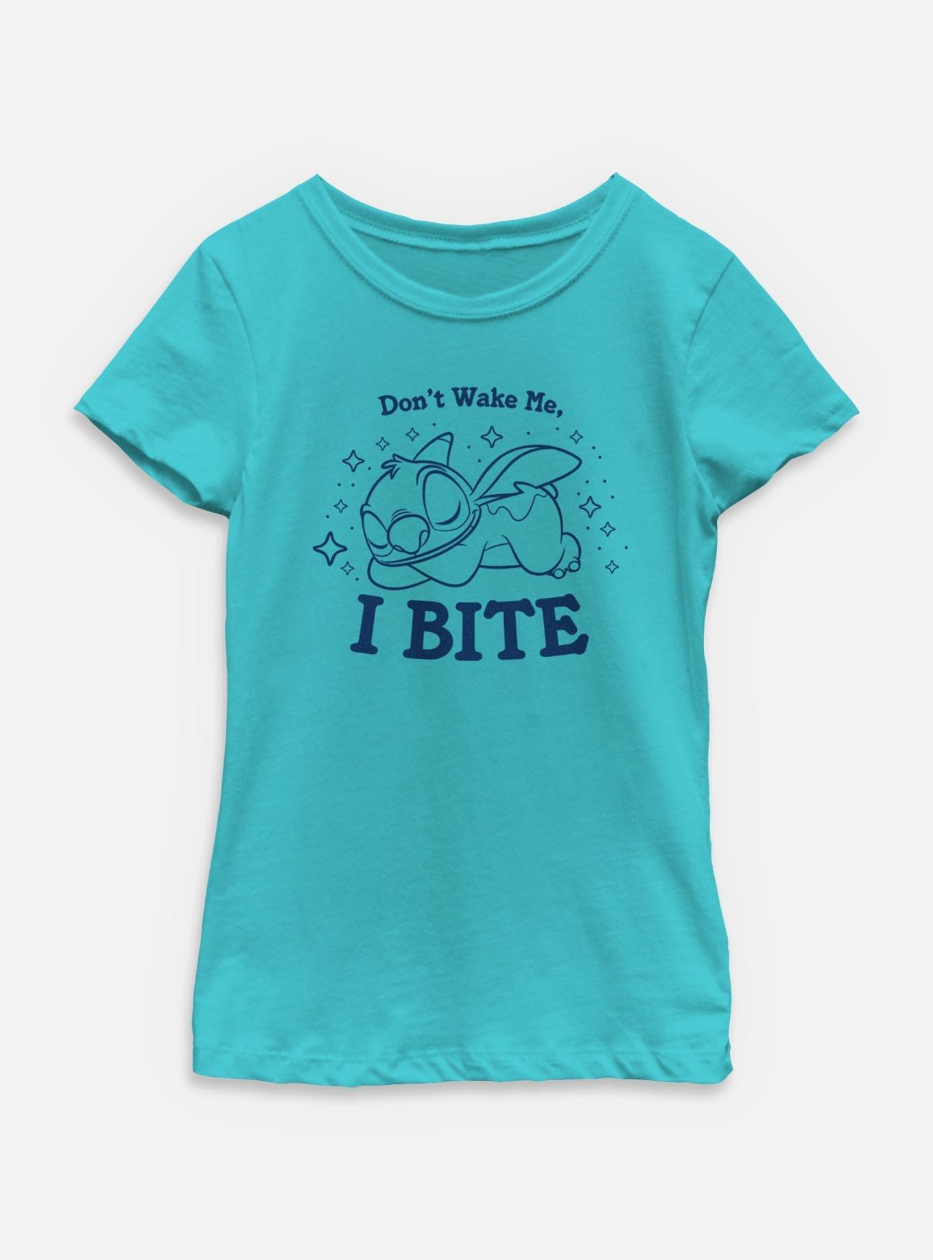 Disney Lilo & Stitch Don't Wake Me I Bite Youth Girls T-Shirt, , hi-res