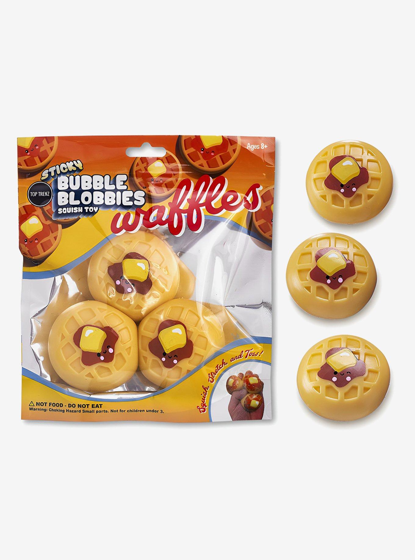 Sticky Bubble Blobbies Waffles Squish Toy, , hi-res