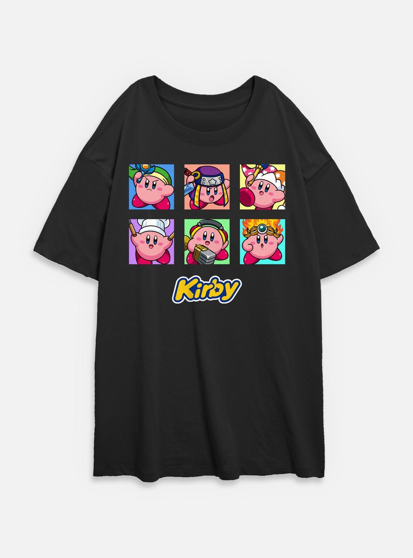 Nintendo Kirby Costumes Womens Oversized T-Shirt, BLACK, hi-res