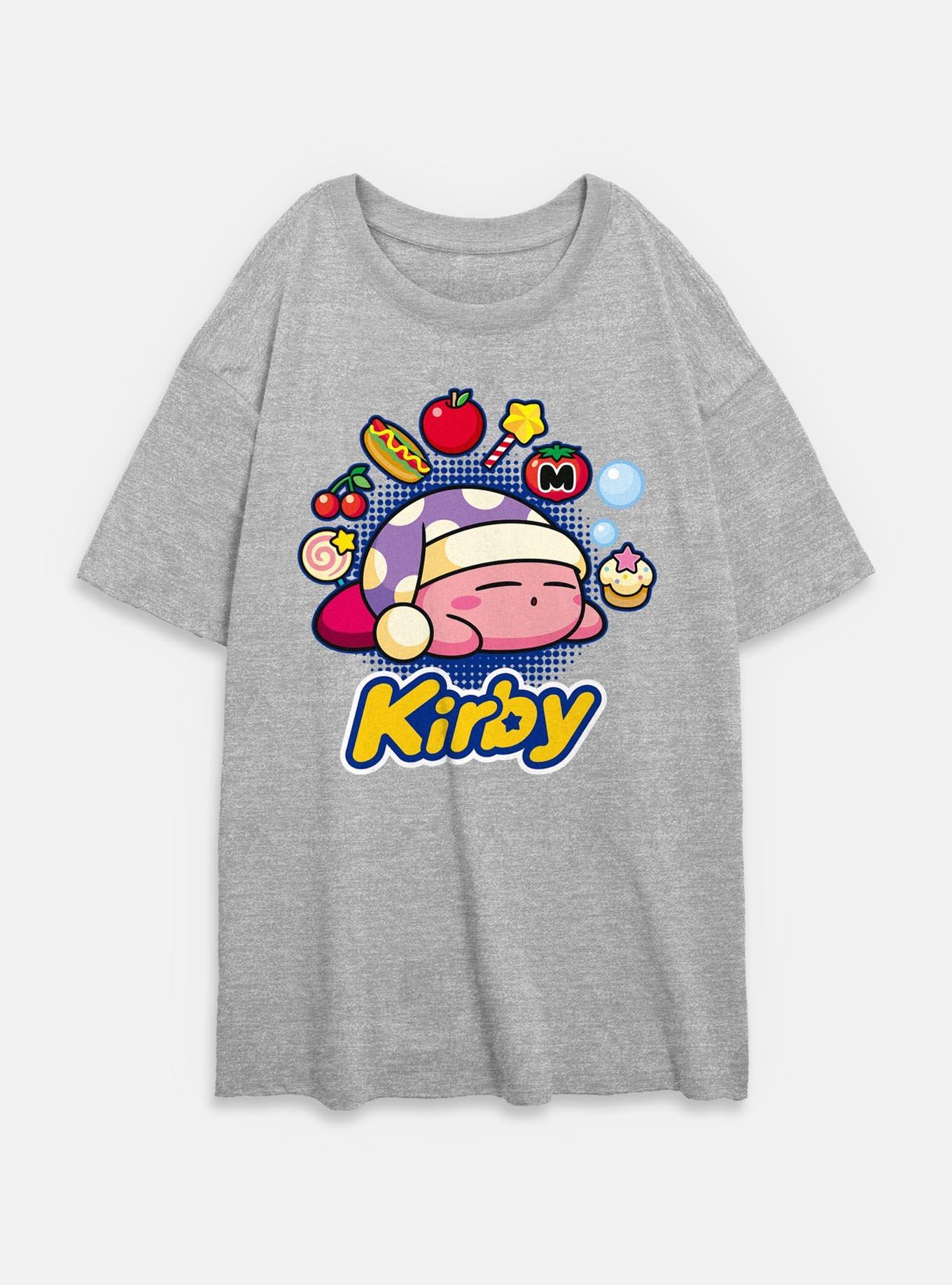 Nintendo Kirby Food Dreams Womens Oversized T-Shirt, , hi-res