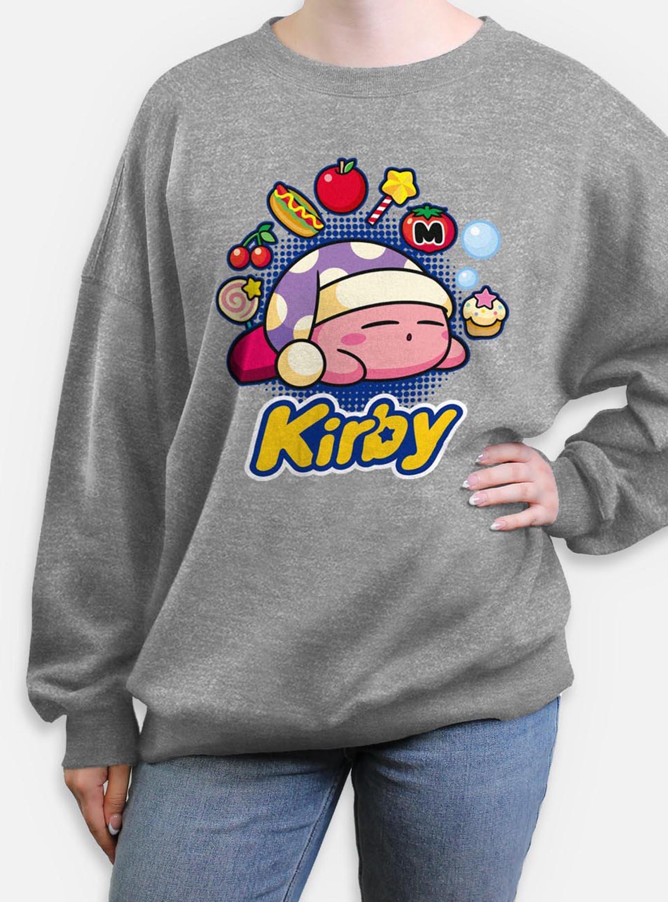 Nintendo Kirby Food Dreams Womens Oversized Sweatshirt, , hi-res