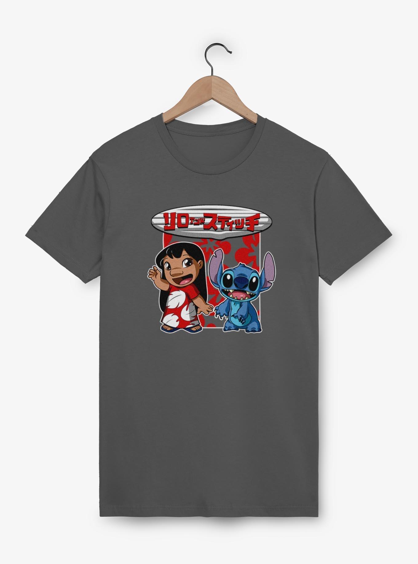 Disney Lilo & Stitch Kanji T-Shirt, CHARCOAL, hi-res