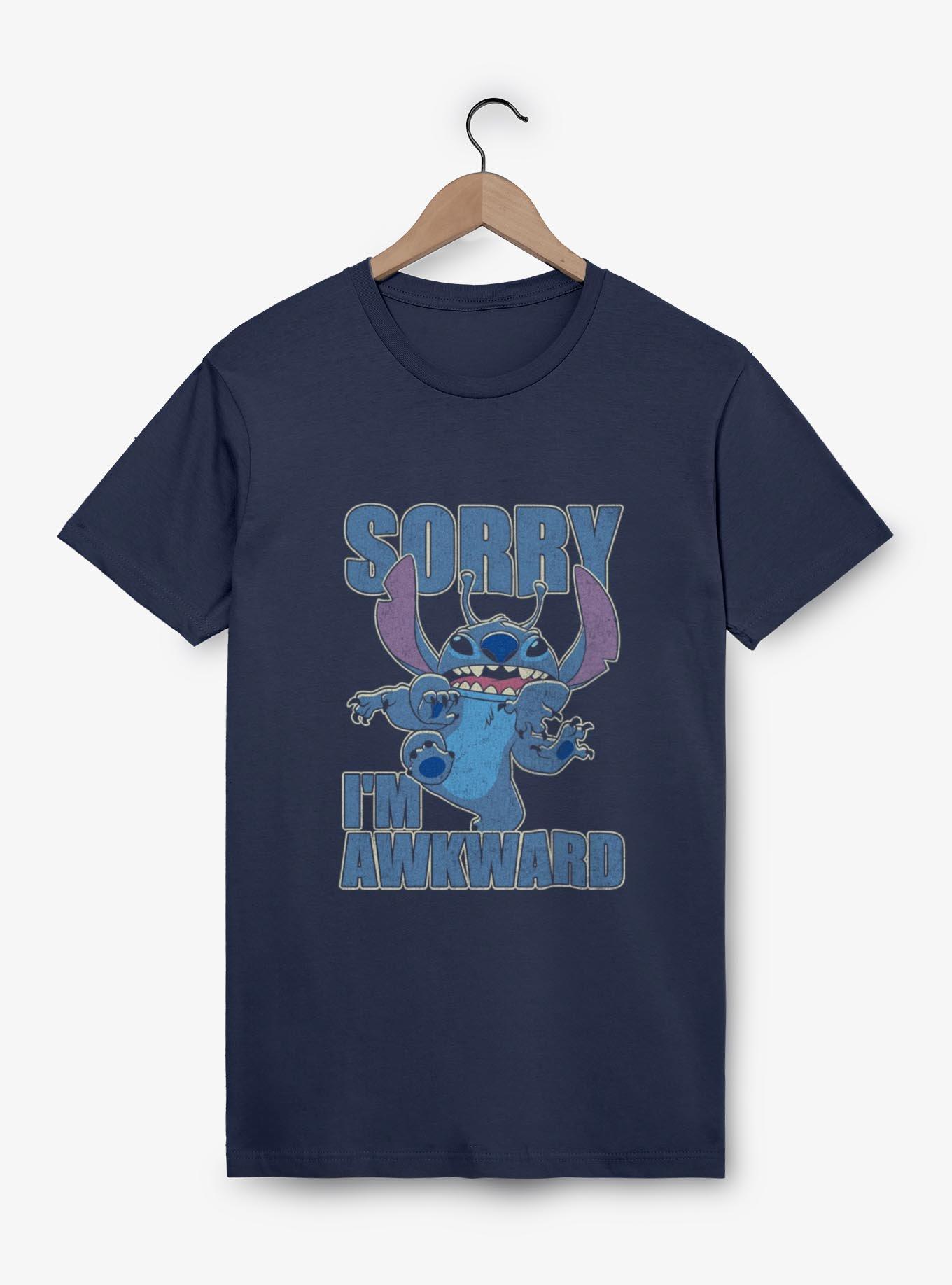 Disney Lilo & Stitch Sorry Awkward T-Shirt, NAVY, hi-res