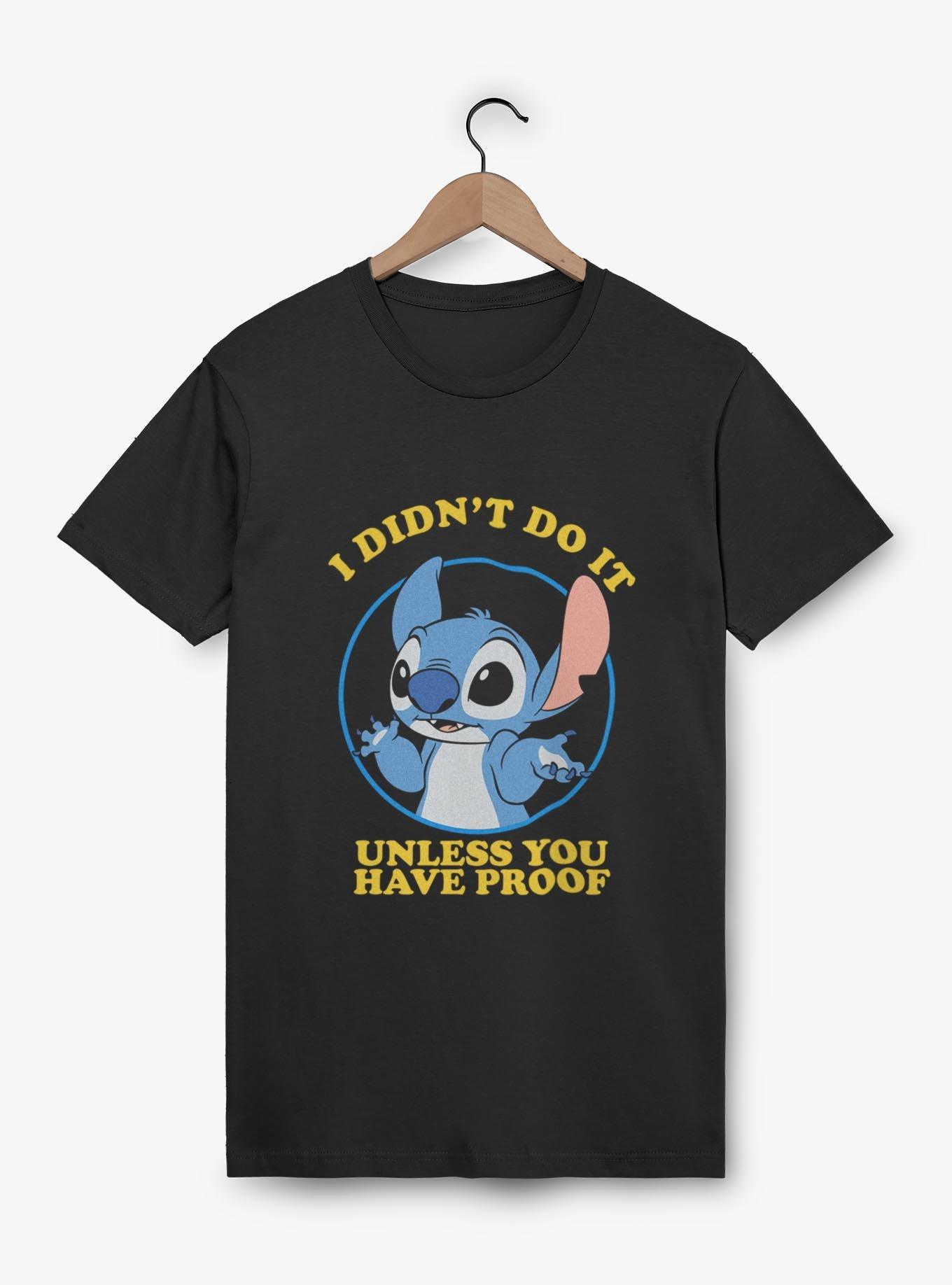 Disney Lilo & Stitch I Didn't Do It T-Shirt, BLACK, hi-res