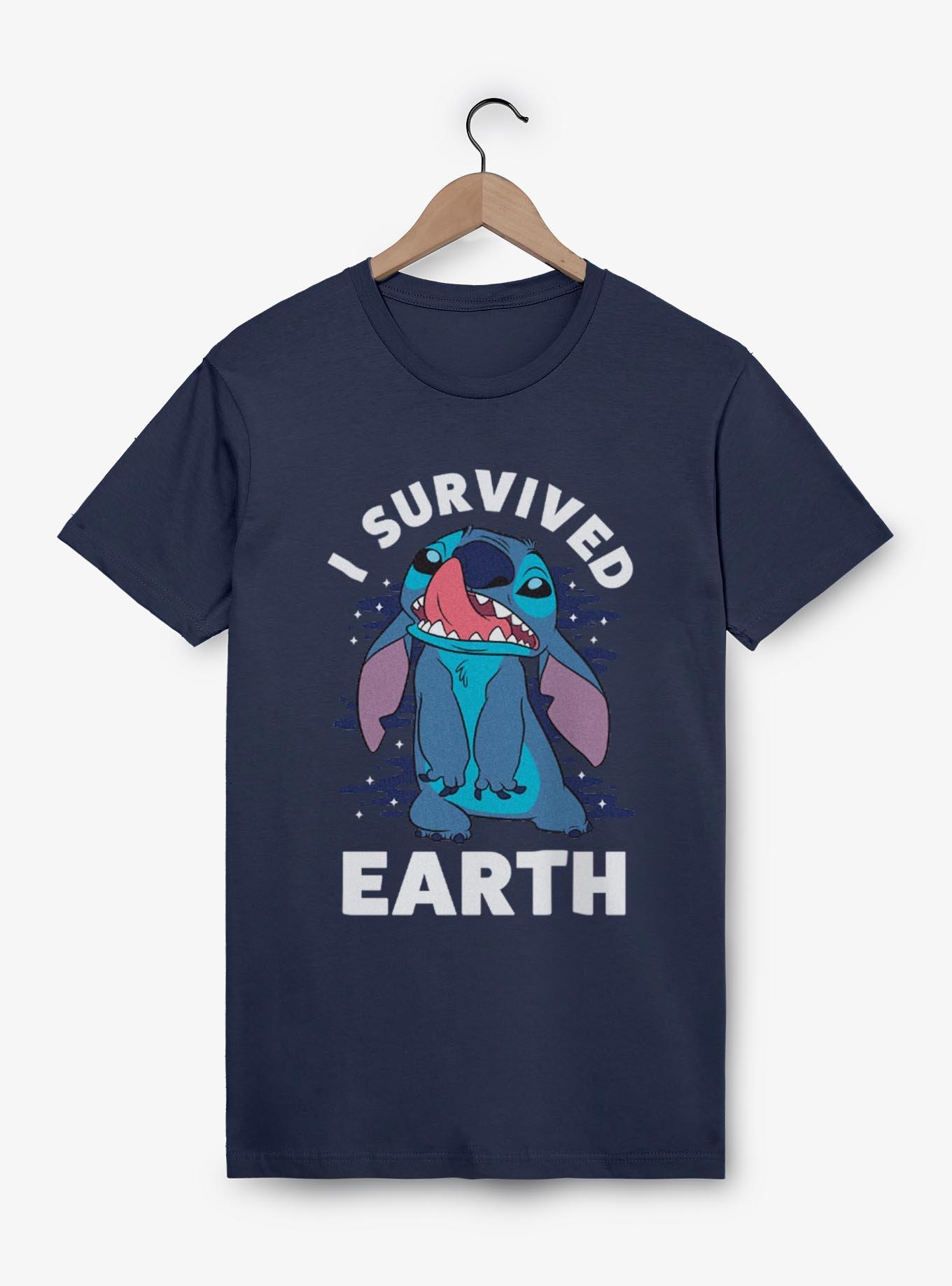 Disney Lilo & Stitch Survived Earth T-Shirt, NAVY, hi-res