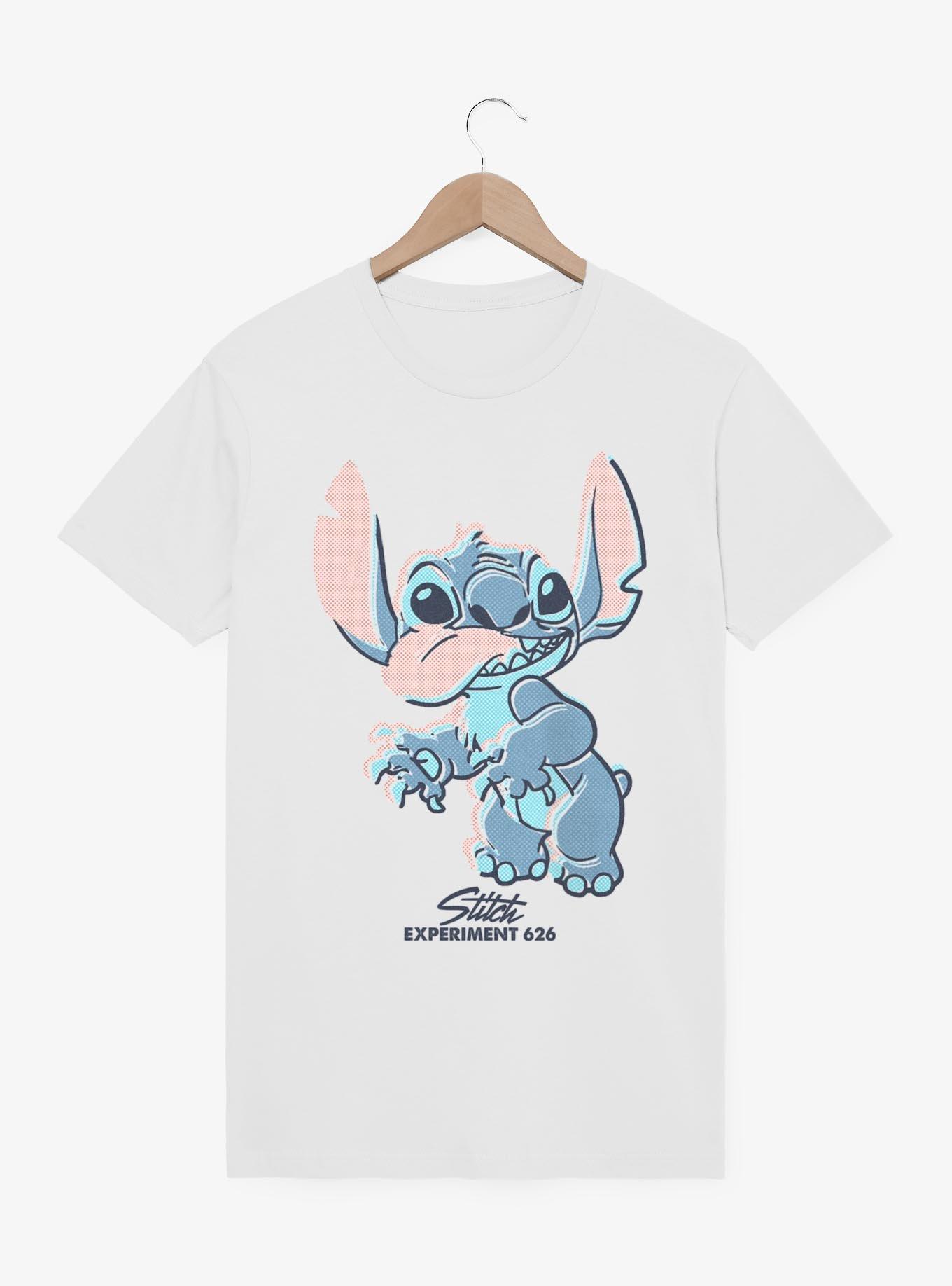 Disney Lilo & Stitch Halftone Stitch Garment Dye T-Shirt, WHITE, hi-res