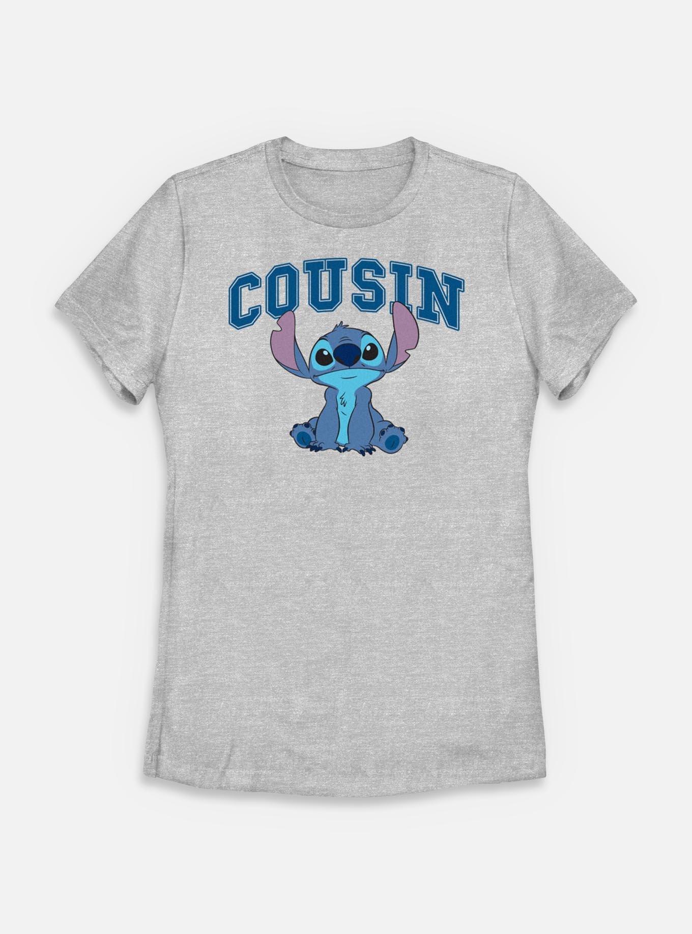 Disney Lilo & Stitch Cousin Collegiate Womens T-Shirt, ATH HTR, hi-res