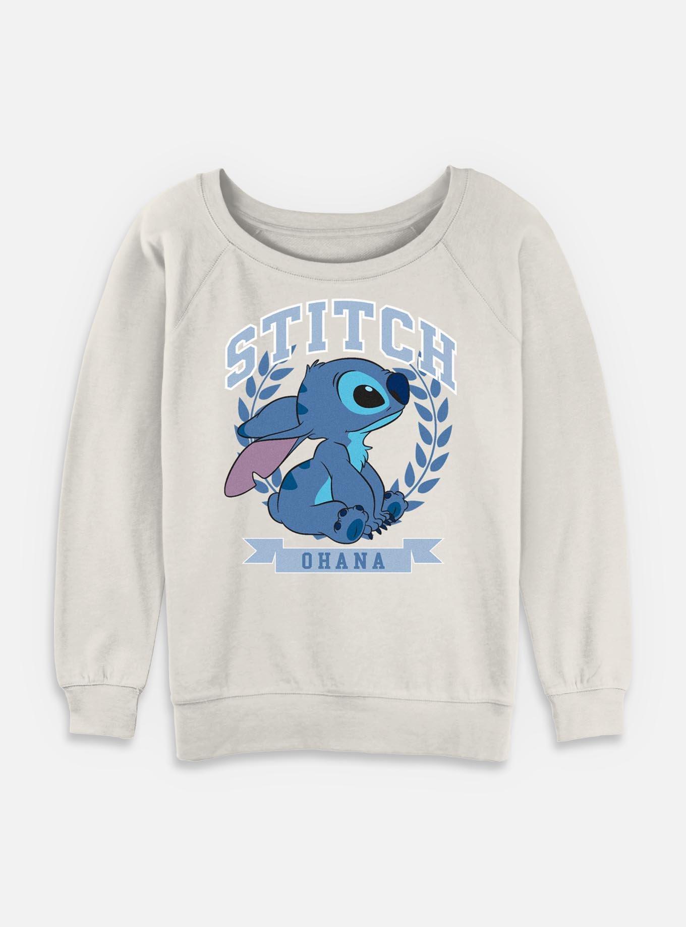 Disney Lilo & Stitch Athletic Stitch Womens Slouchy Sweatshirt, , hi-res