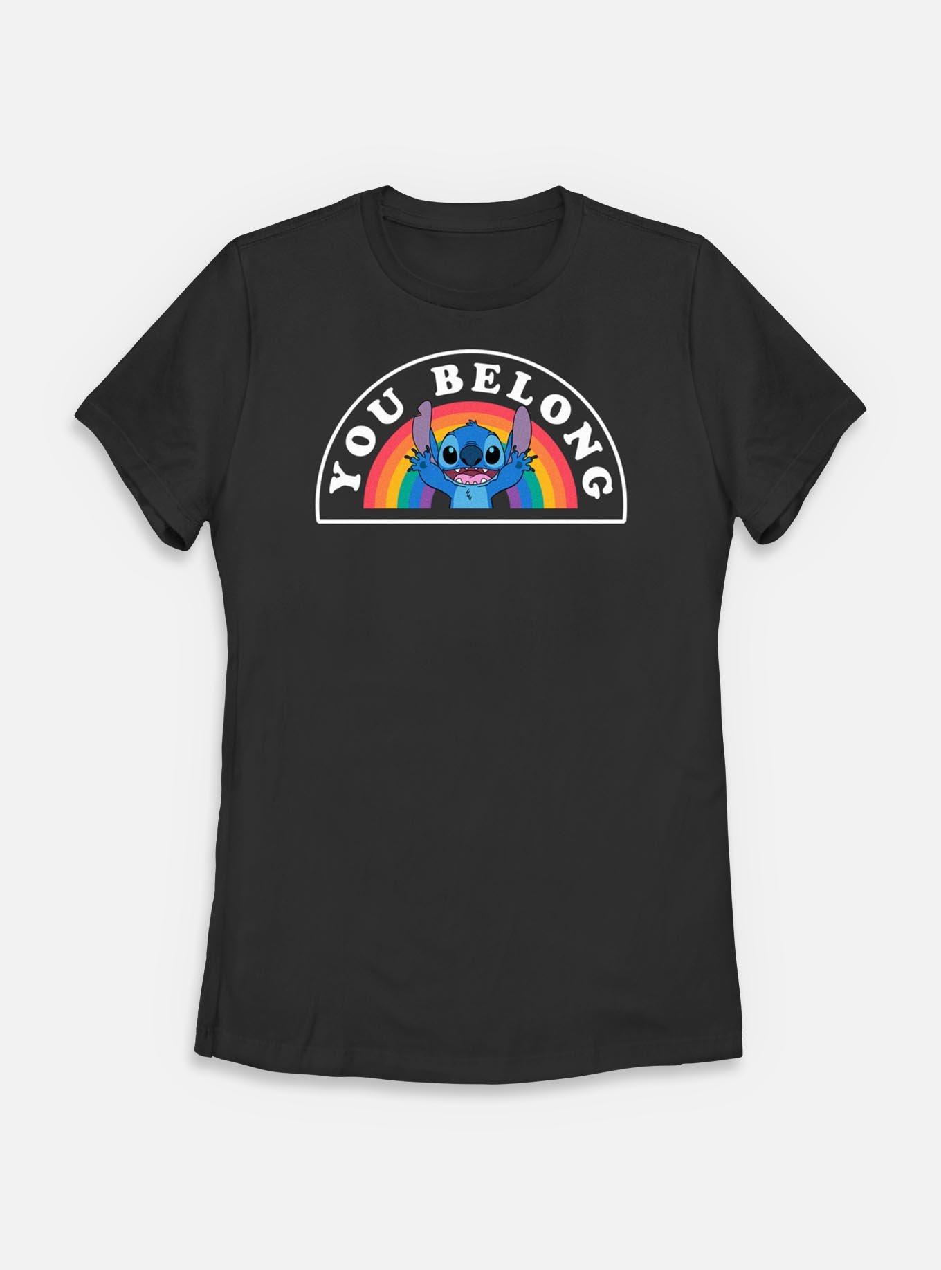 Disney Lilo & Stitch You Belong T-Shirt, BLACK, hi-res