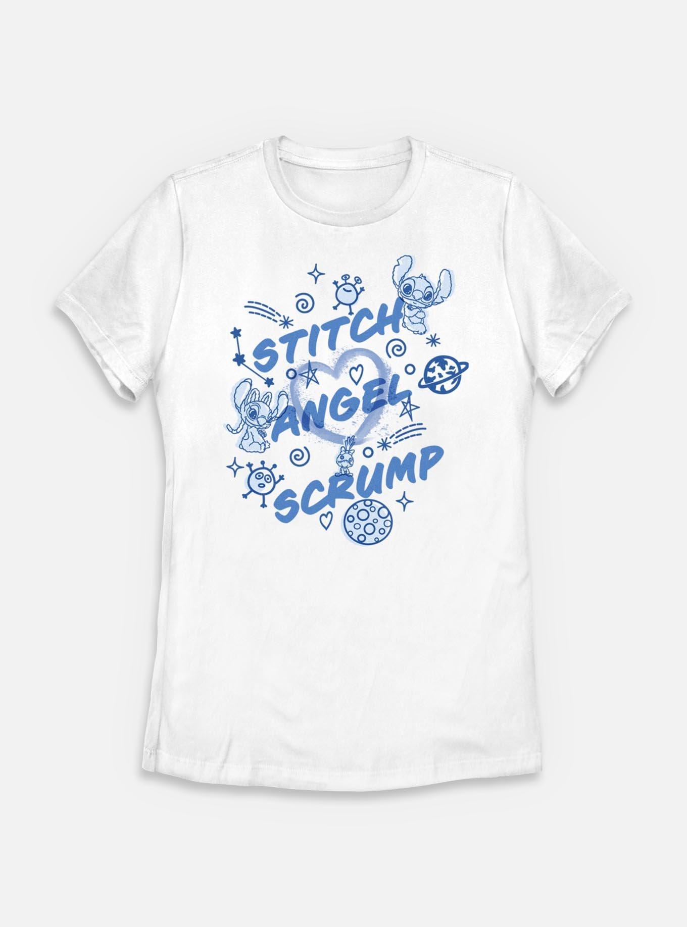 Disney Lilo & Stitch Angel Scrump Womens T-Shirt, WHITE, hi-res