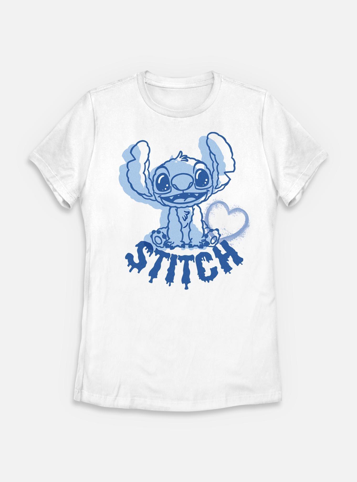 Disney Lilo & Stitch Heart Womens T-Shirt, WHITE, hi-res