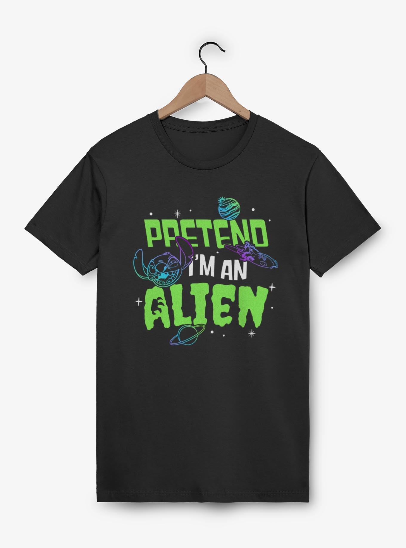 Disney Lilo & Stitch Pretend I'm An Alien T-Shirt, BLACK, hi-res