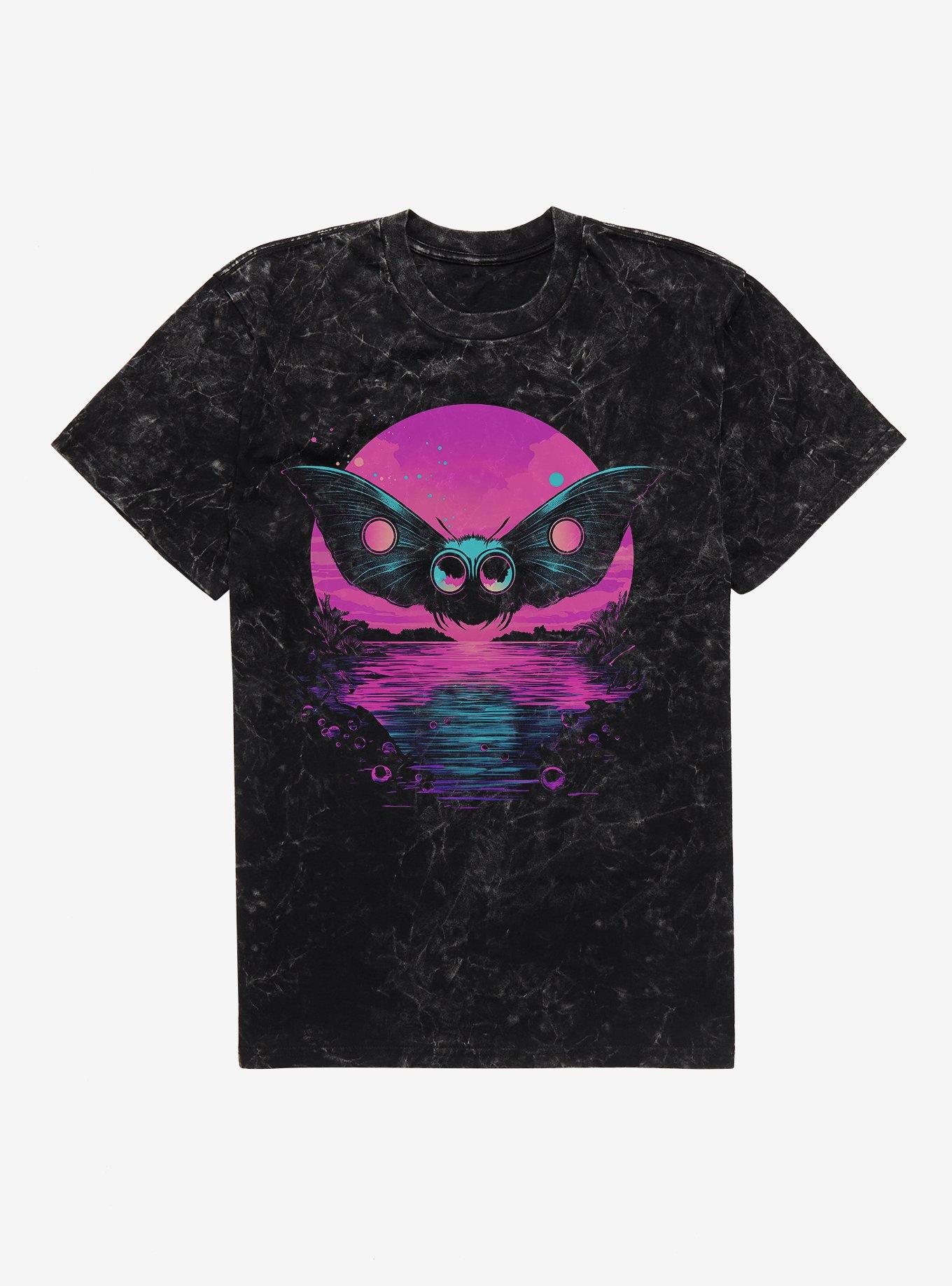 Mothman Midnight Sunset Mineral Wash T-Shirt, , hi-res