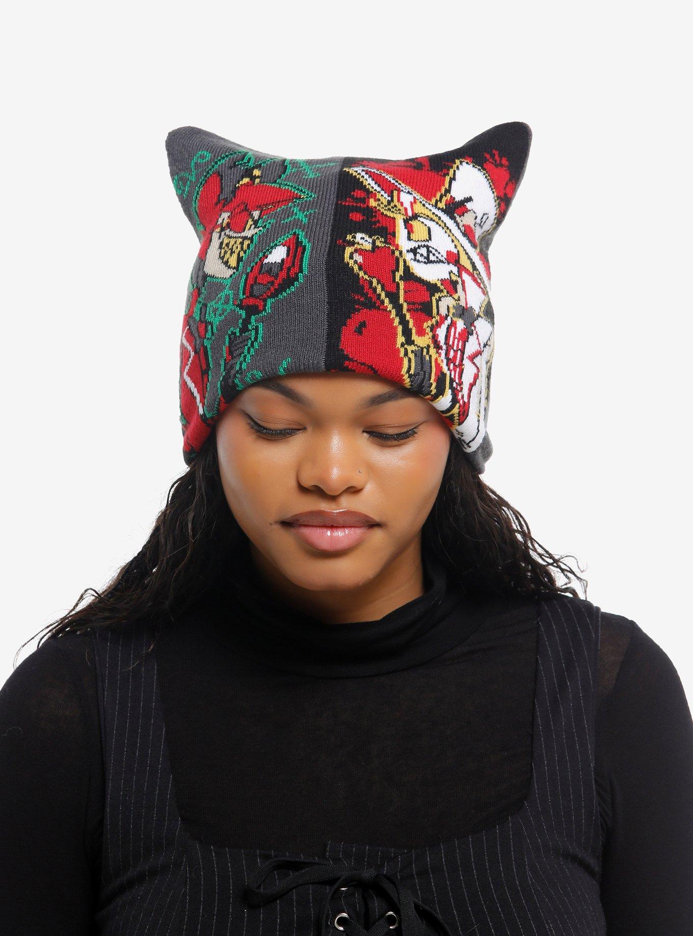 Hazbin Hotel Alastor Vs. Lucifer Beanie | Hot Topic display picture 1