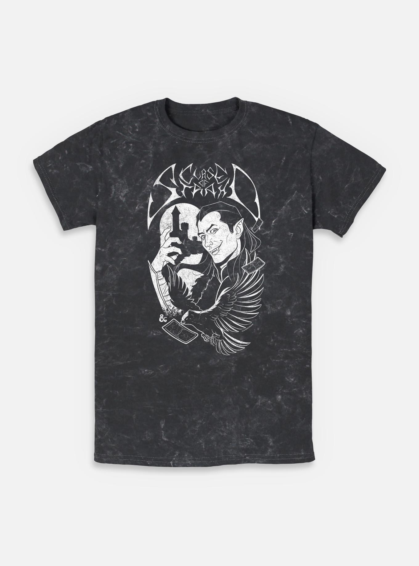 Dungeons & Dragons Death Metal Clash Of Strahd Mineral Wash T-Shirt,New Products : American Fashion Style Bags On Sale