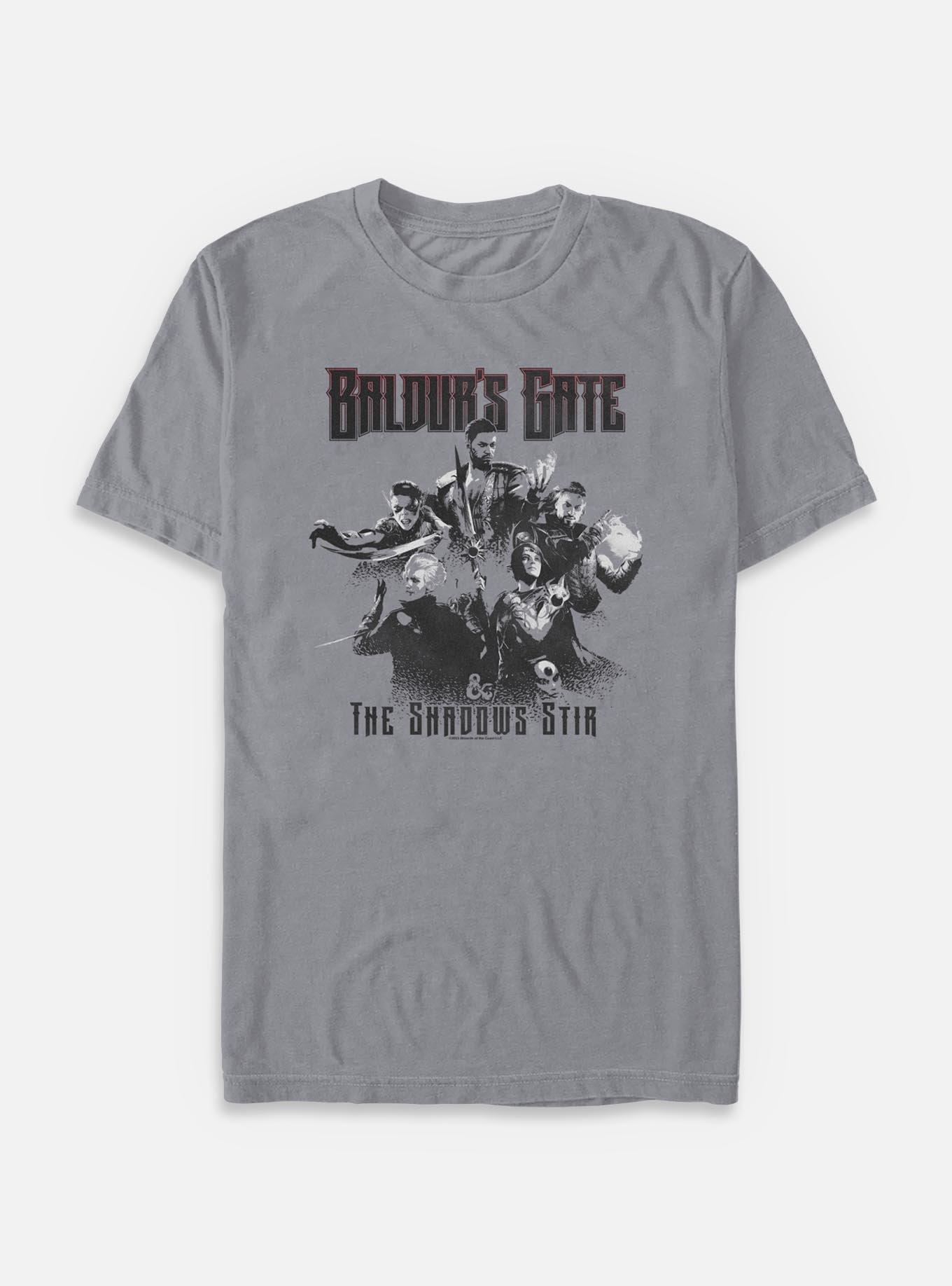 Dungeons & Dragons Baldurs Gate The Shadows Stir Garment Dye T-Shirt,New Products : American Fashion Style Bags On Sale