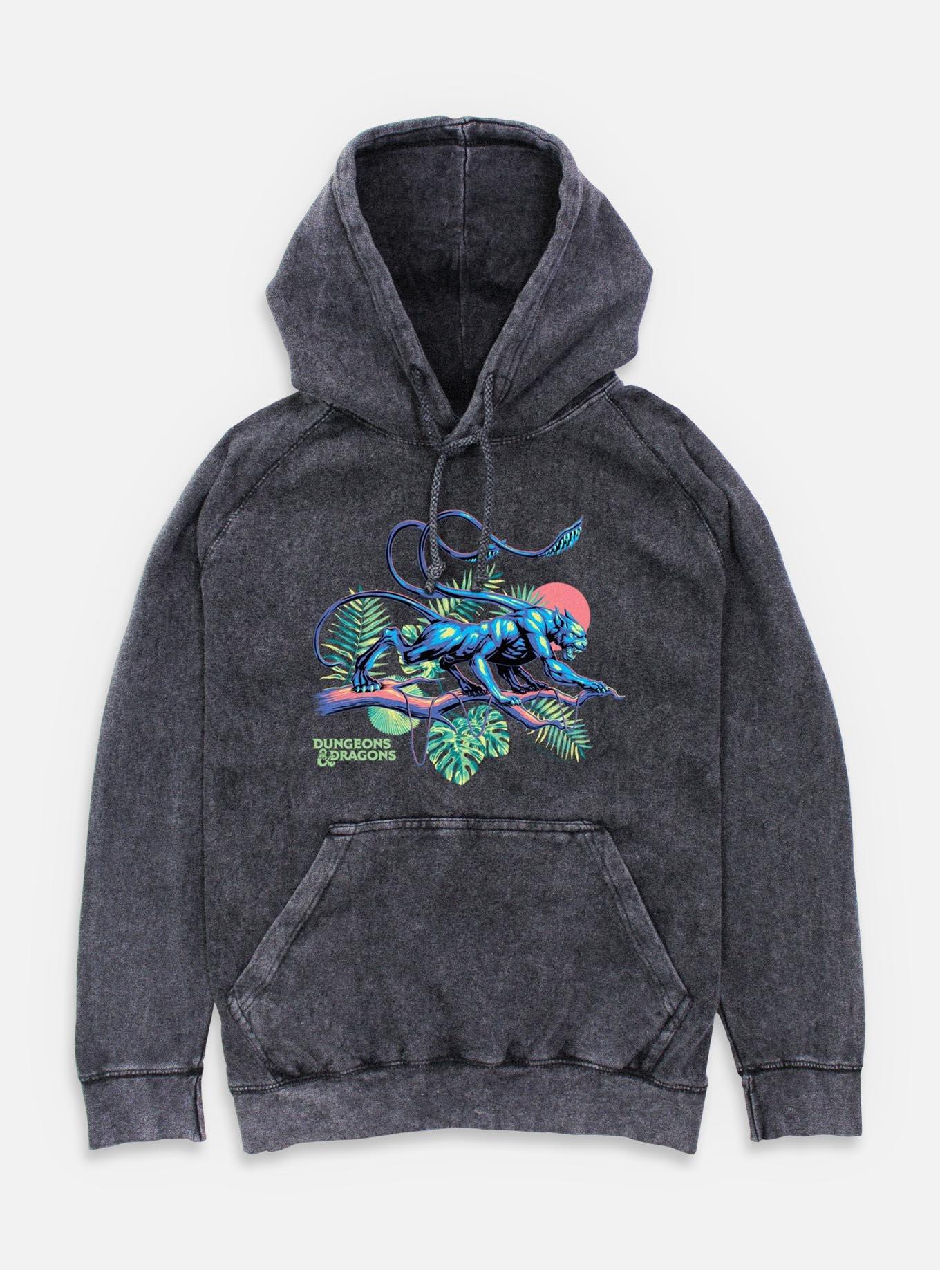 Dungeons & Dragons Displacer Beast Island Vibes Mineral Wash Hoodie,New Products : American Fashion Style Bags On Sale