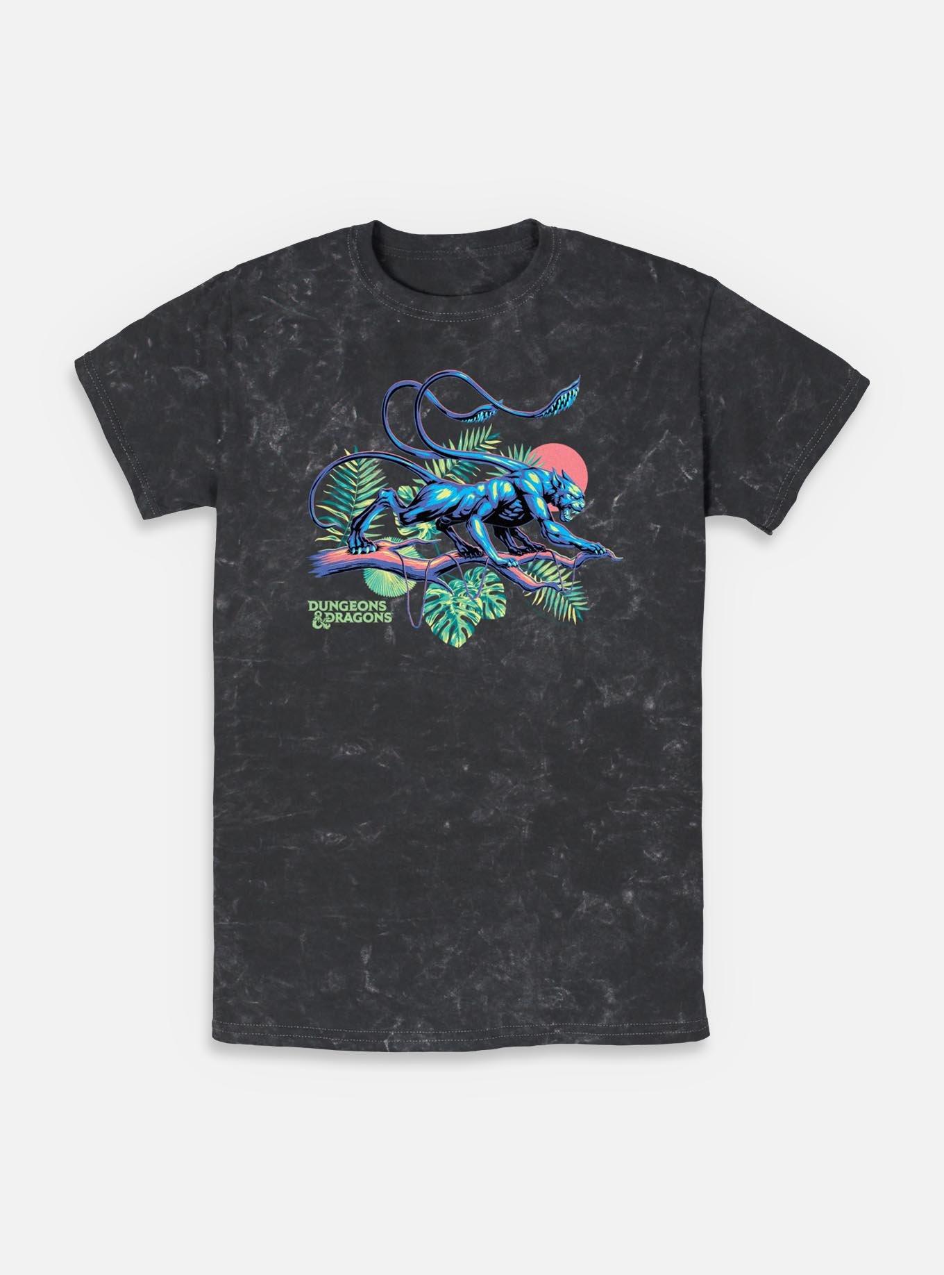 Dungeons & Dragons Displacer Beast Island Vibes Mineral Wash T-Shirt,New Products : American Fashion Style Bags On Sale