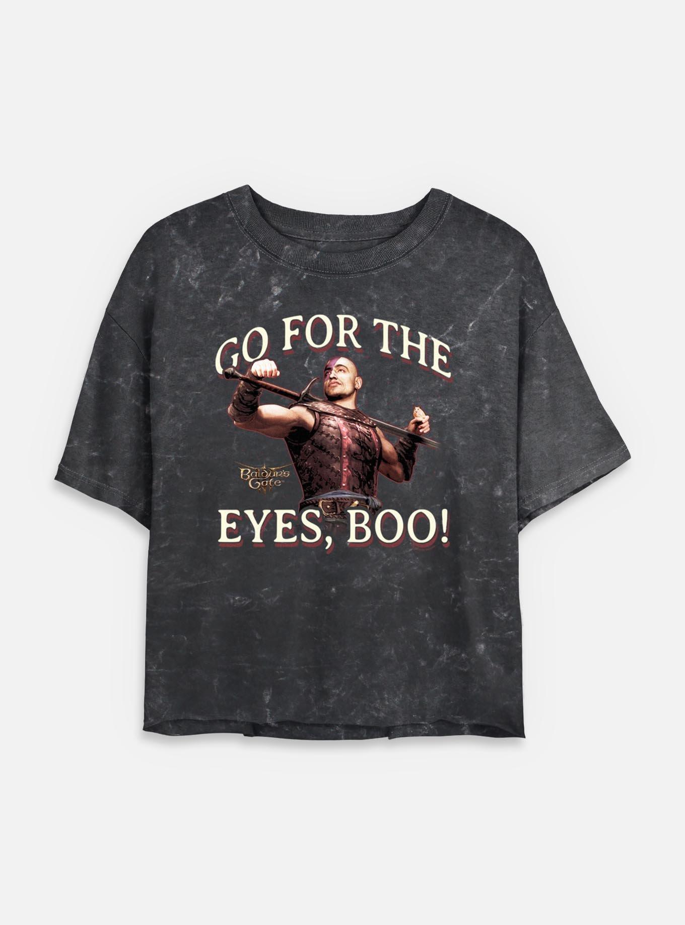 Dungeons & Dragons Go For The Eyes Mineral Wash Womens Crop T-Shirt, , hi-res
