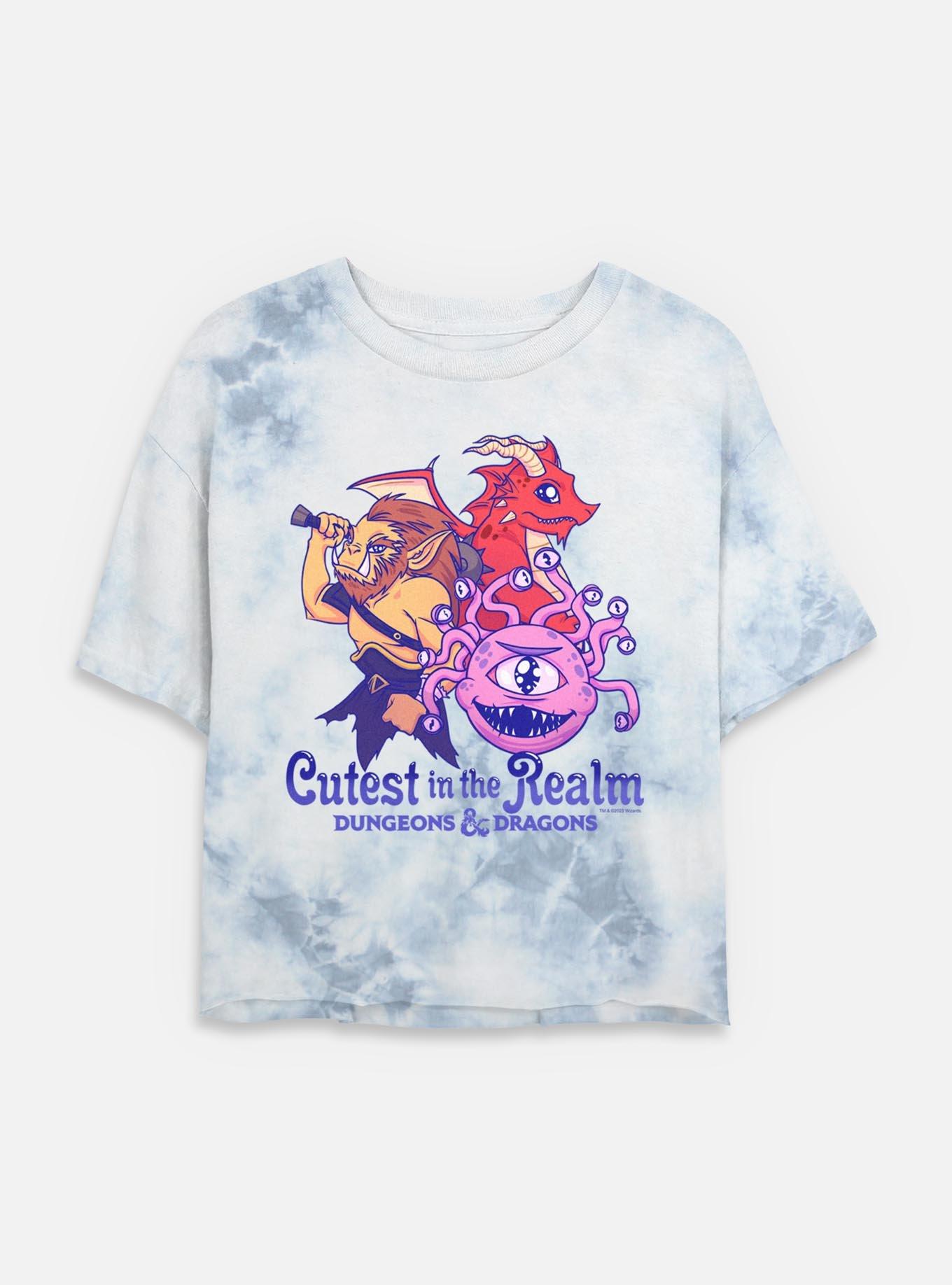 Dungeons & Dragons Cutest In The Realm Tie Dye Crop Womens T-Shirt, , hi-res