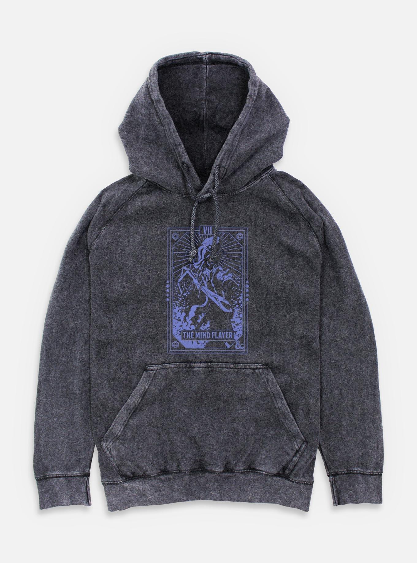 Dungeons & DragonsThe Mind Flayer Tarot Mineral Wash Hoodie,New Products : American Fashion Style Bags On Sale