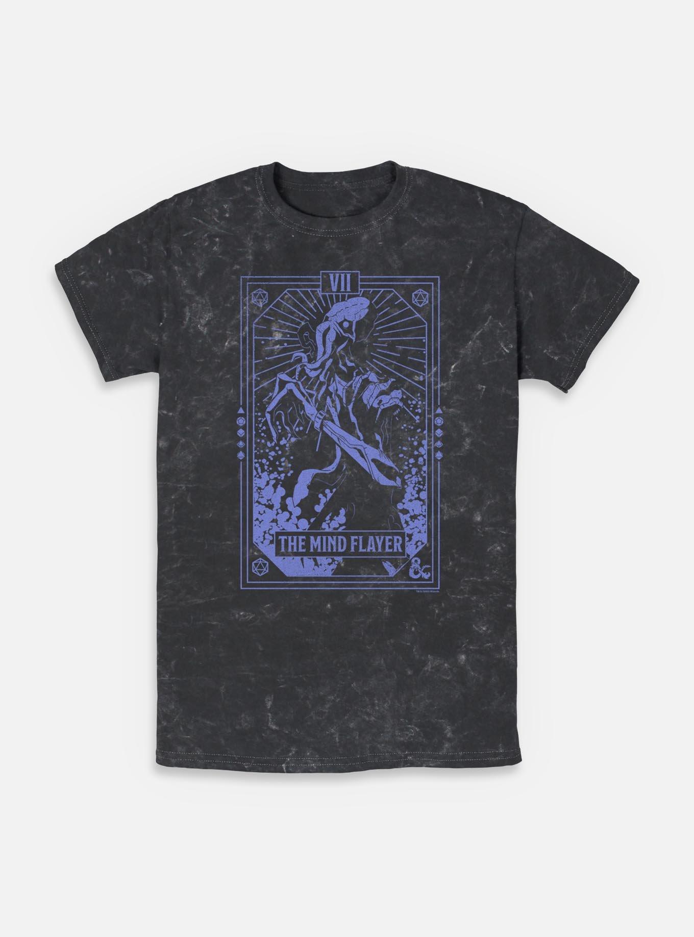 Dungeons & DragonsThe Mind Flayer Tarot Mineral Wash T-Shirt, , hi-res