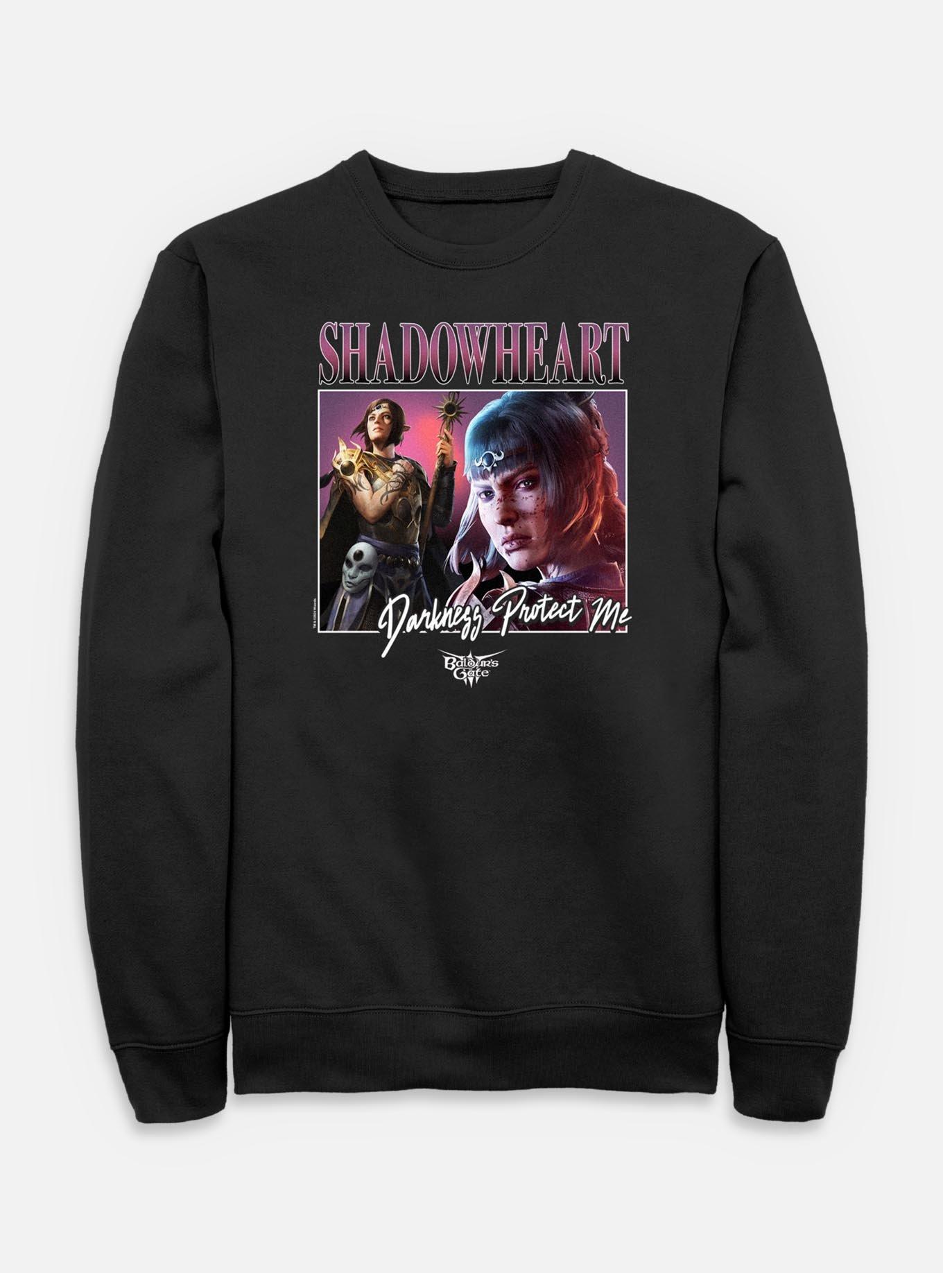 Dungeons & Dragons Shadowheart Darkness Protect Me Sweatshirt, BLACK, hi-res