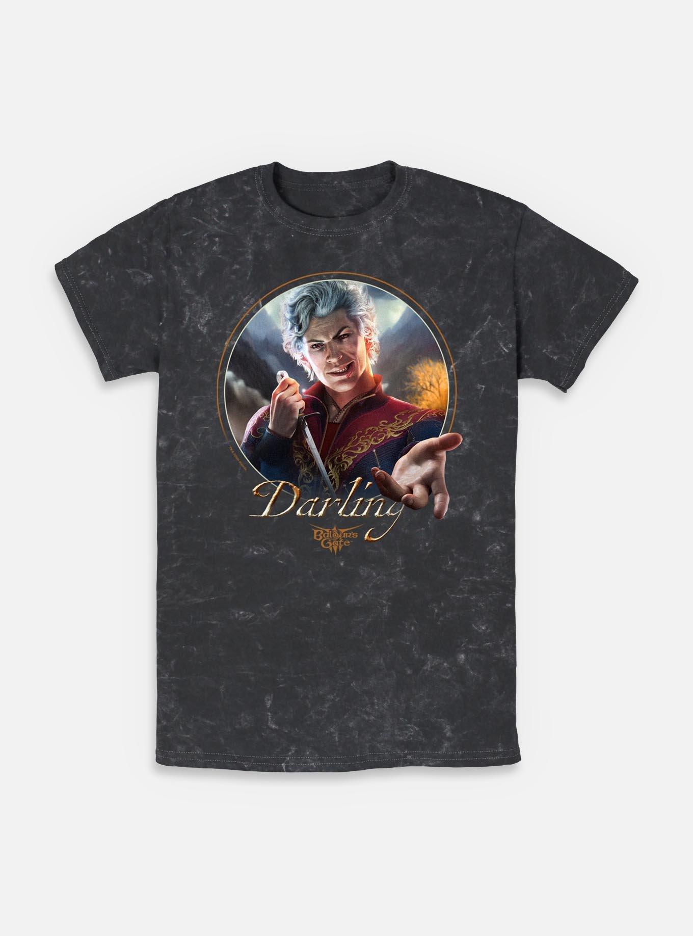 Dungeons & Dragons Astarion Darling Mineral Wash T-Shirt,New Products : American Fashion Style Bags On Sale